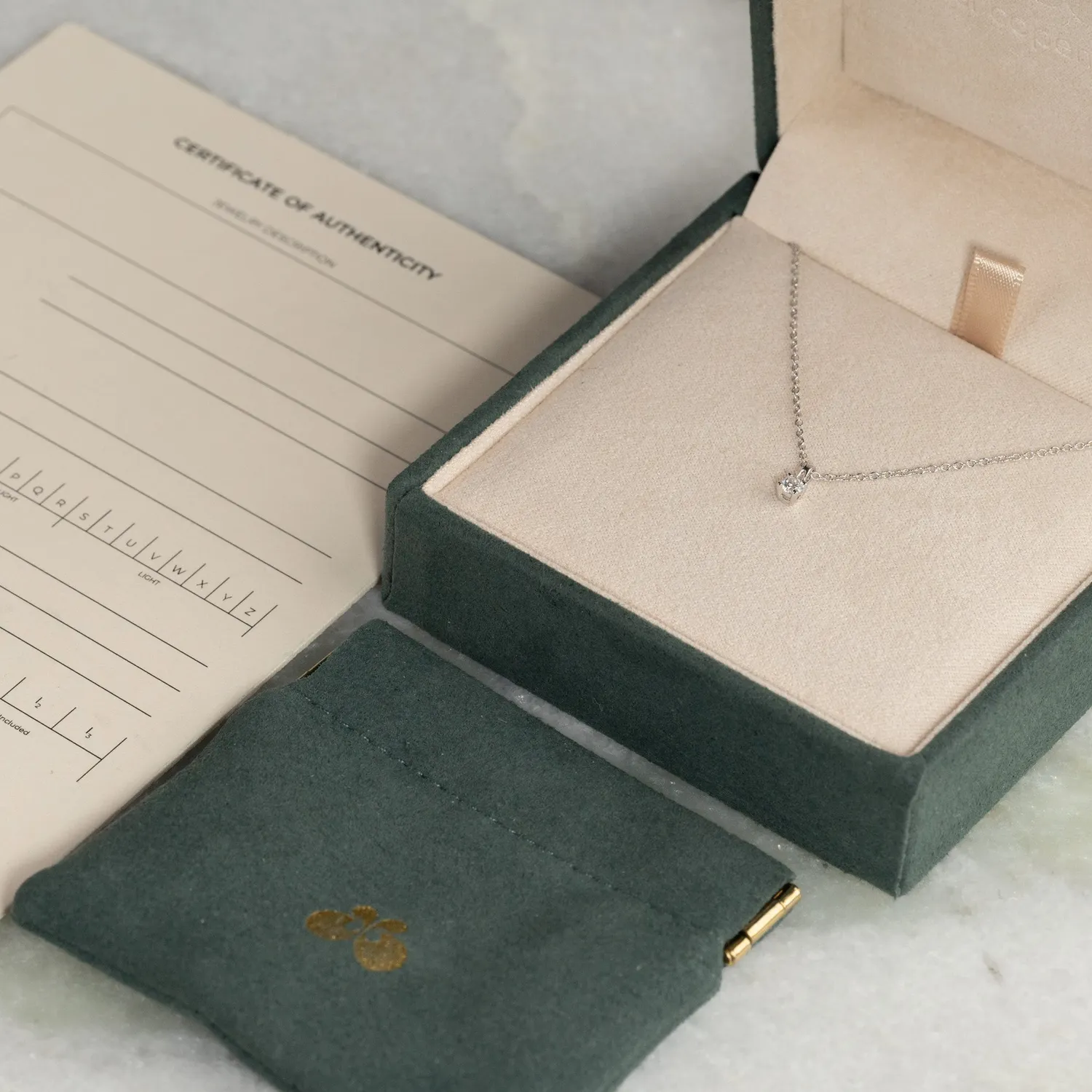 Sisi Copenhagen Diamond Prong Solitaire diamantvedhæng 0,1 ct