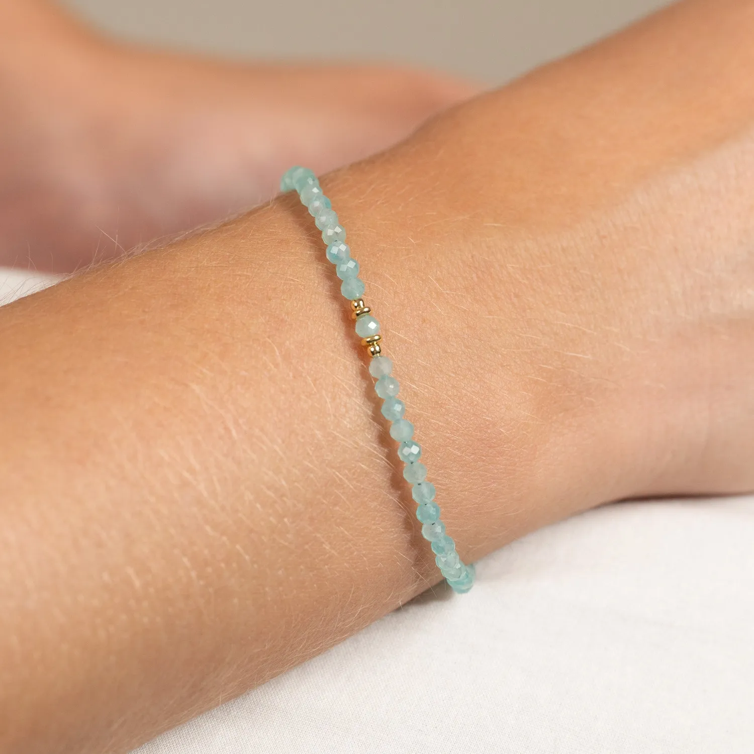 Sisi Copenhagen Alina armbånd forgyldt blå amazonit
