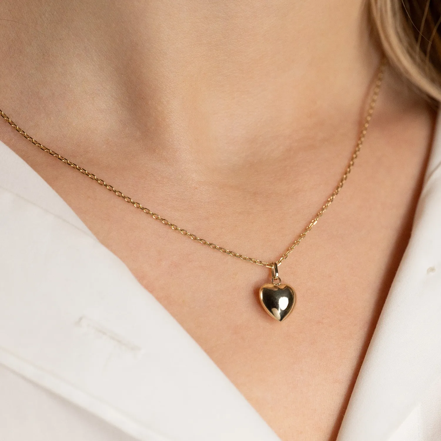 Sisi Copenhagen Heart vedhæng guld 9 kt 10 mm
