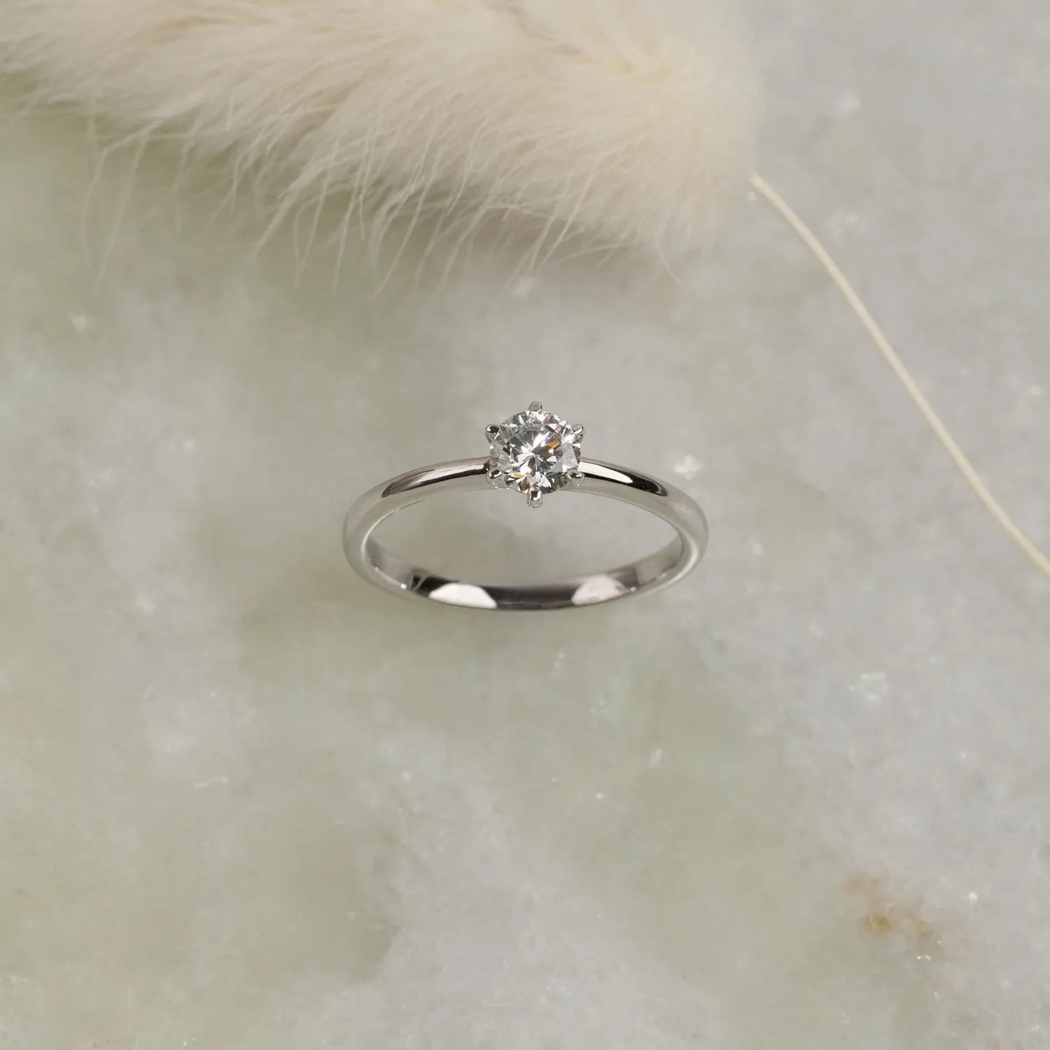 Sisi Copenhagen Classic Solitaire diamantring guld 0,5 ct