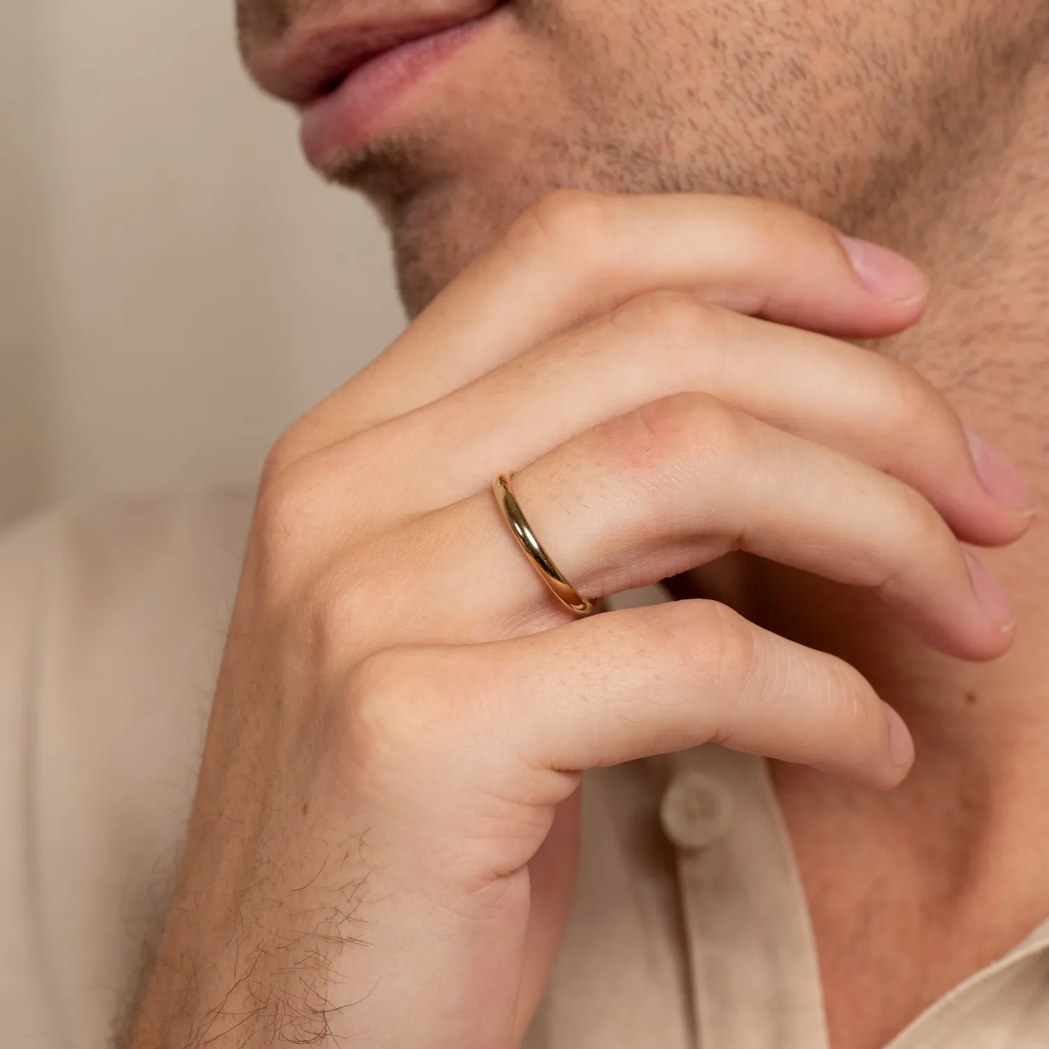 Sisi Copenhagen Classic vielsesring guld 2,5 mm D-profil