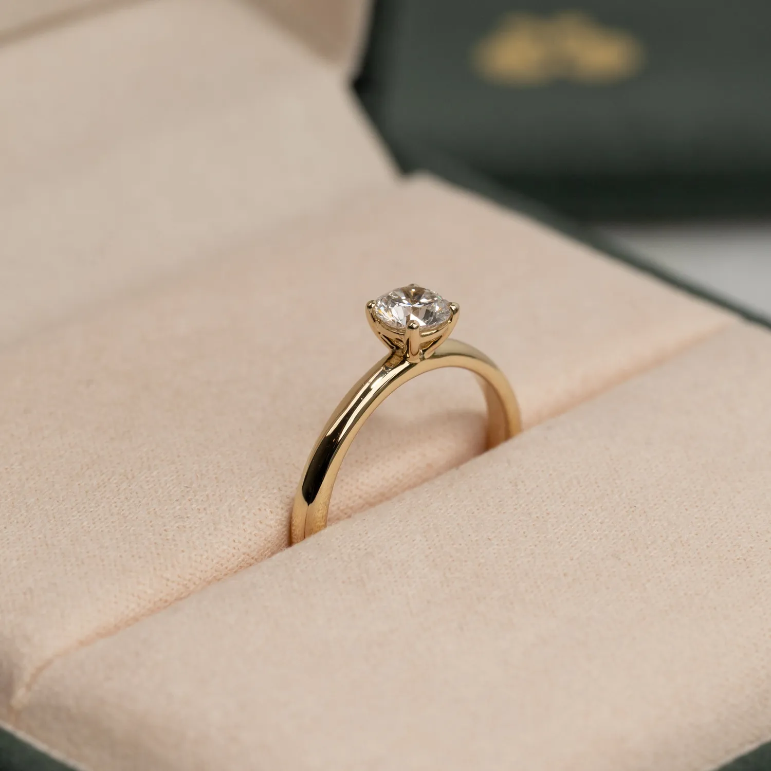 Sisi Copenhagen Simple Solitaire diamantring 0,5 ct guld 14 kt