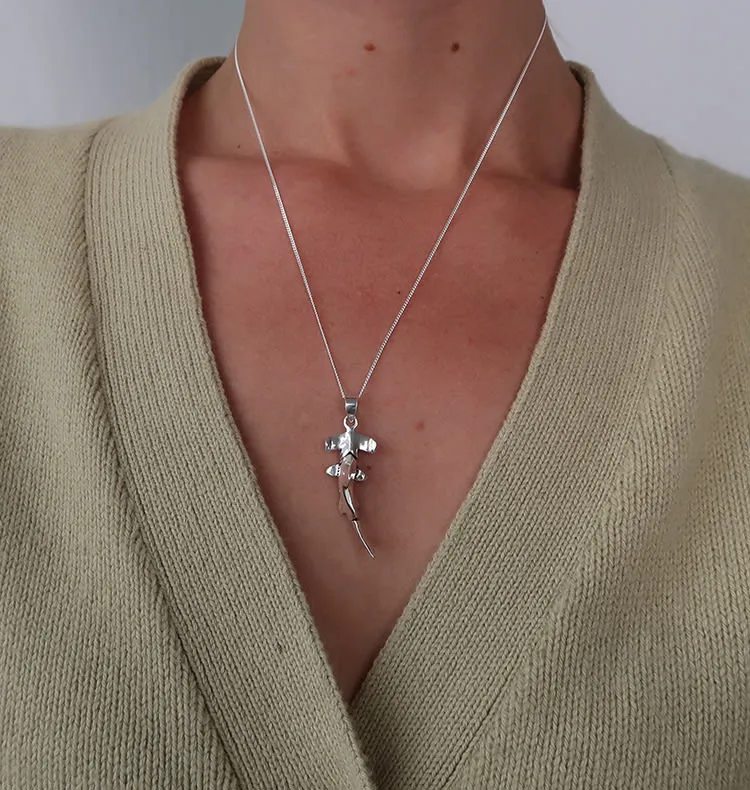 Wos Hammarhaj charm 925 sølv 4 cm