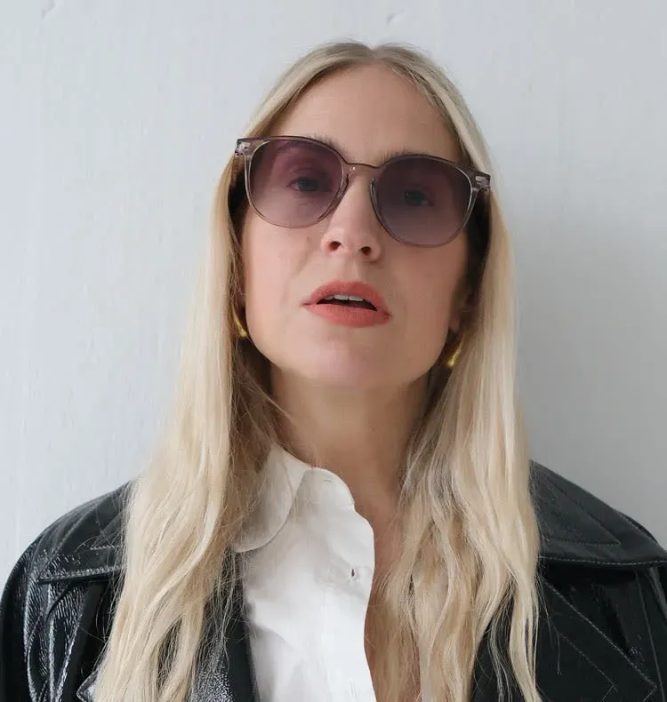 Wos Belka solbriller lilla transparent store