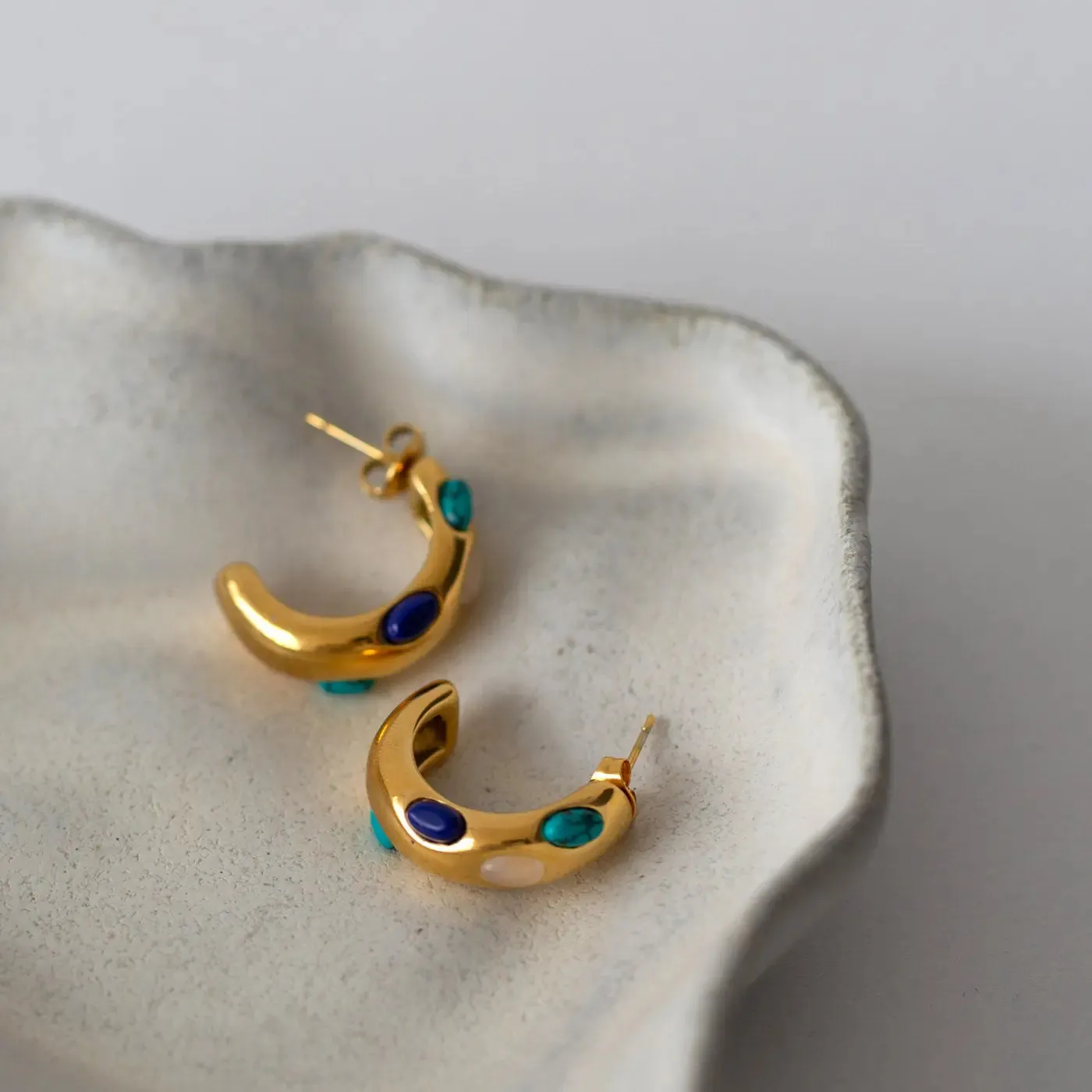 TIMI OF SWEDEN Elena øreringe hoops guld 22 mm