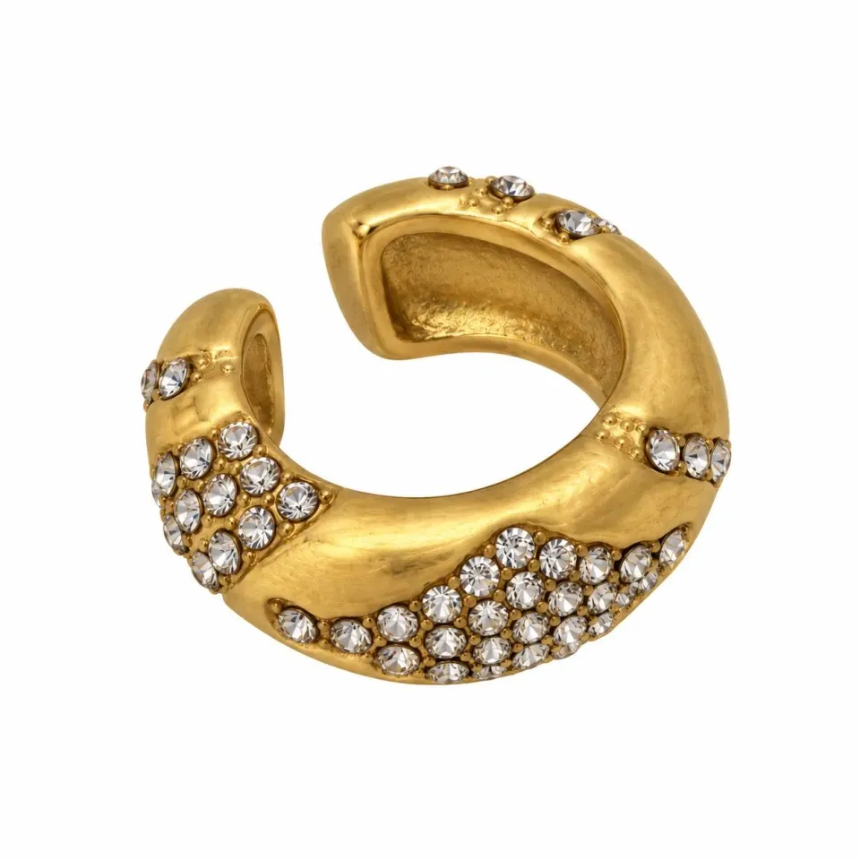 WOS UP Mega cuff earcuff guld 1,8 cm