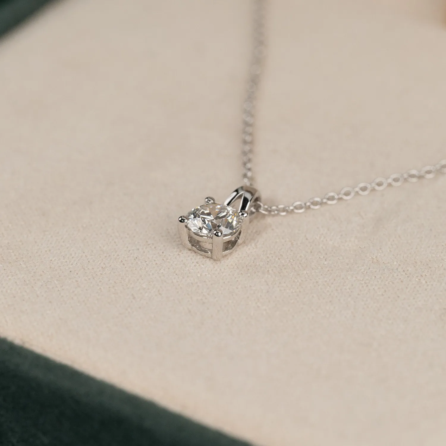 Sisi Copenhagen Prong Solitaire vedhæng 0,5 ct hvidguld