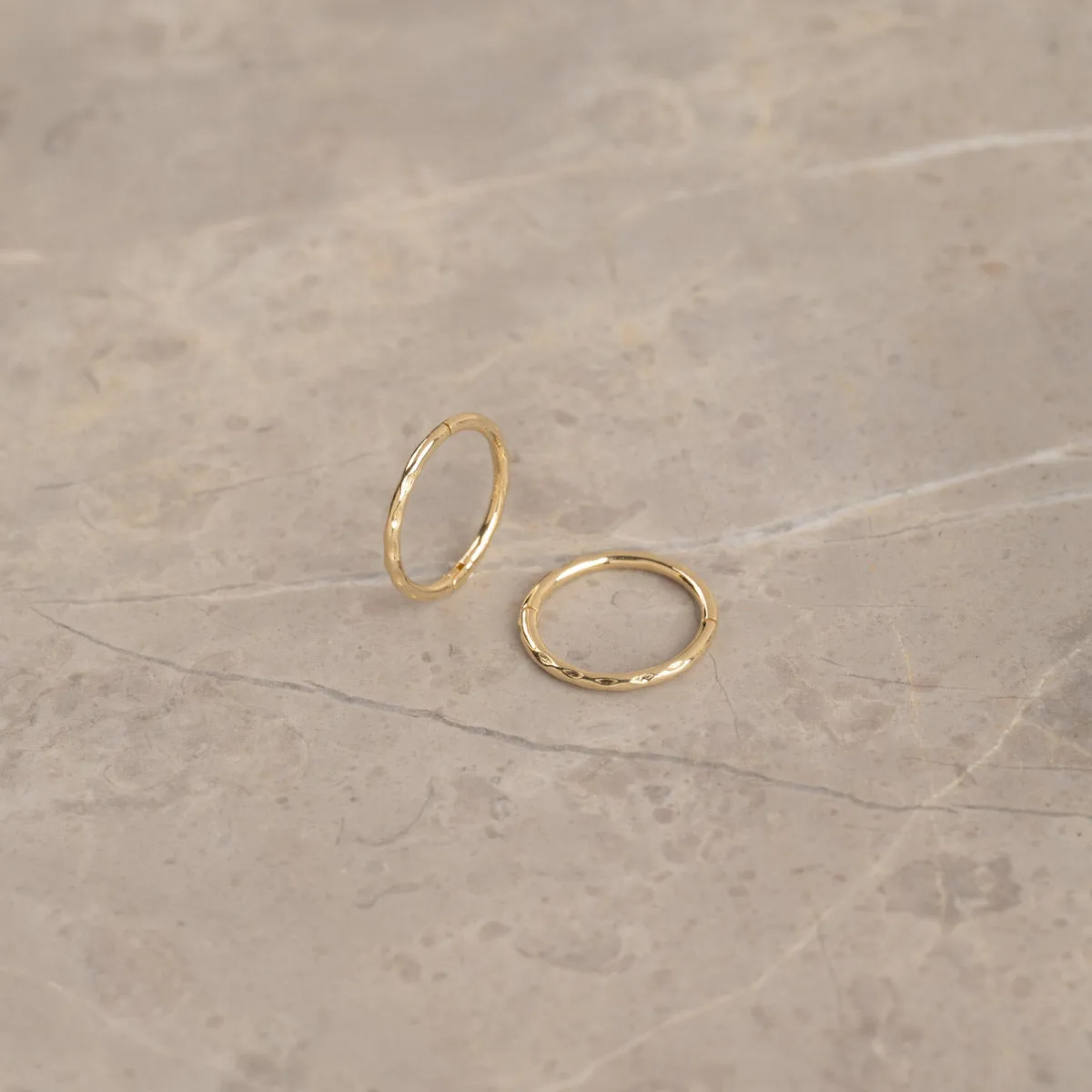 Sisi Copenhagen Olivia creoler massiv 9 kt guld 12 mm