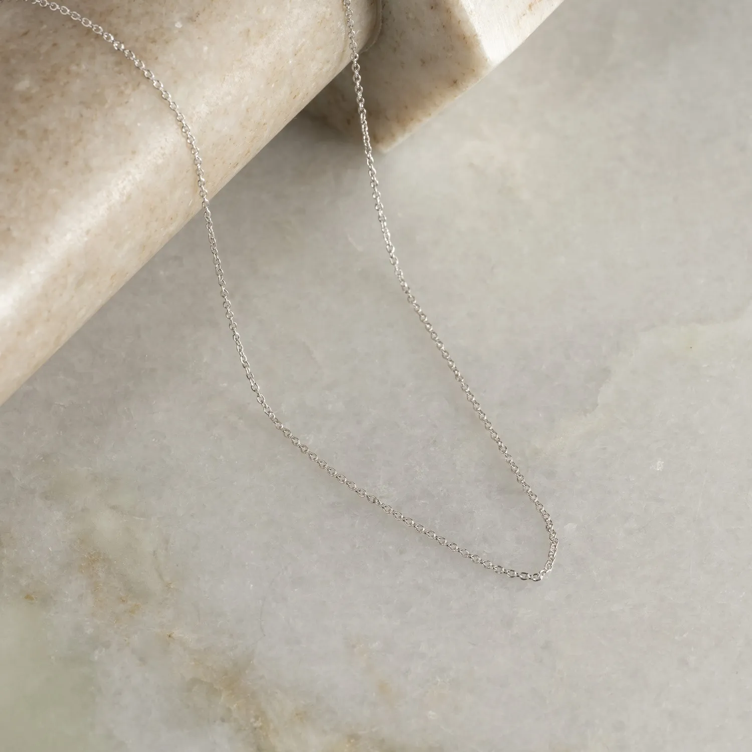 Sisi Copenhagen Simple Link Solid Gold Chain halskæde 14 kt guld 42 cm