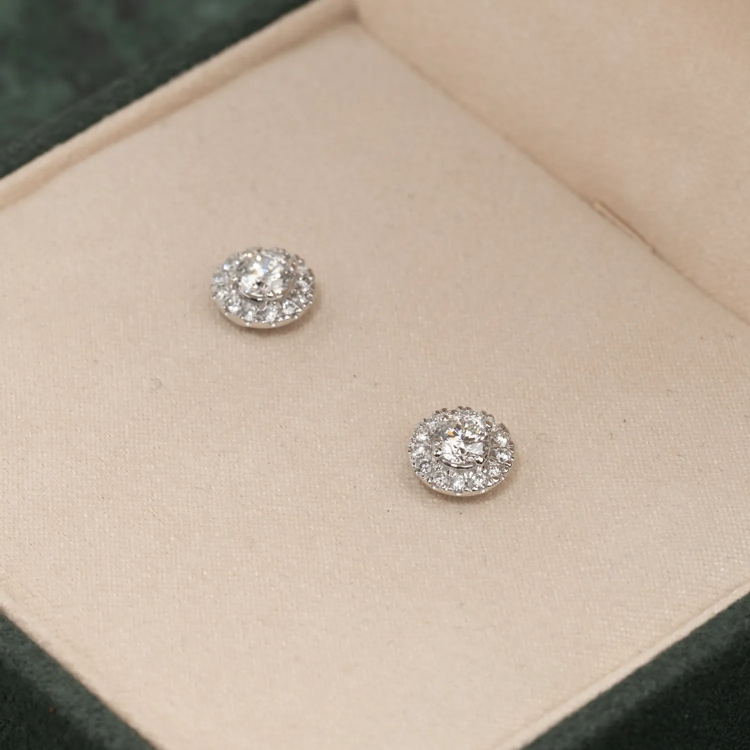 Sisi Copenhagen Halo diamantørestikker 1,0 ct hvidguld