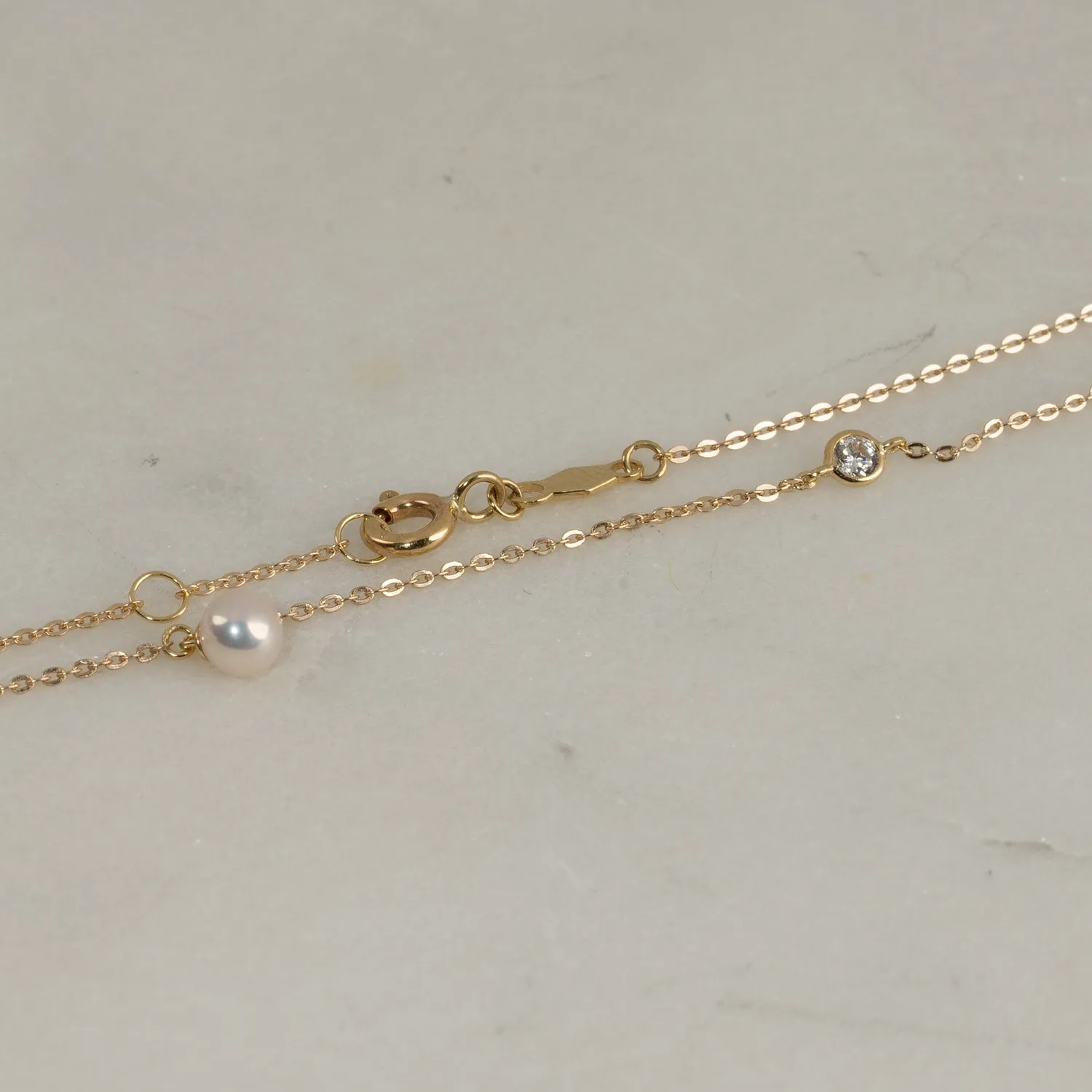 Sisi Copenhagen Nicole Pearl armbånd 9 kt guld perle