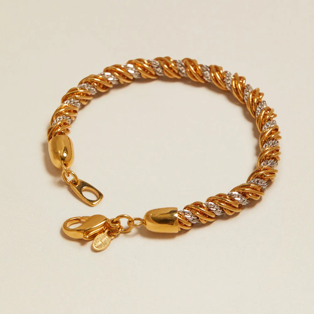 Orelia Vintage Rope Chain Smykkesæt halskæde+armbånd