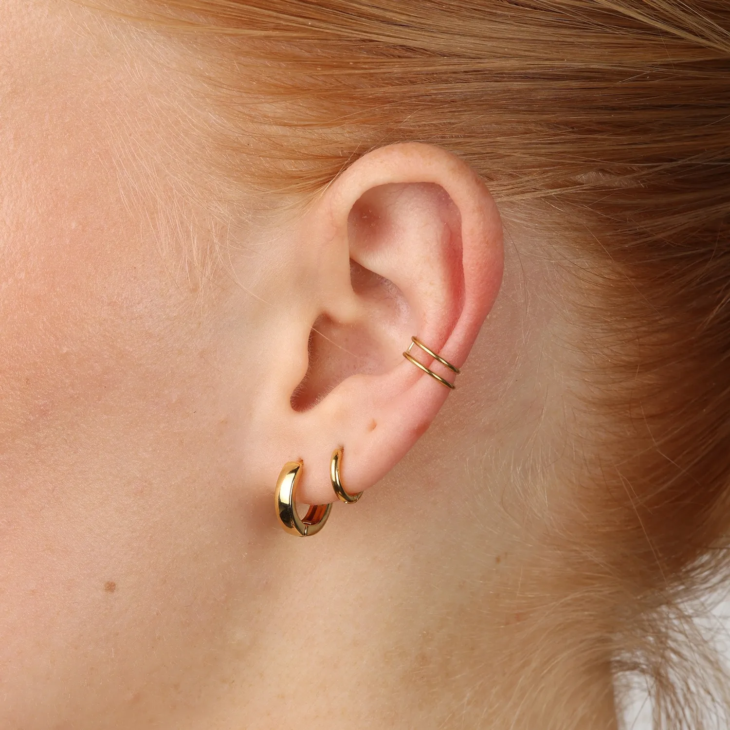 TIMI OF SWEDEN Emme ear cuff sølv par vandtæt