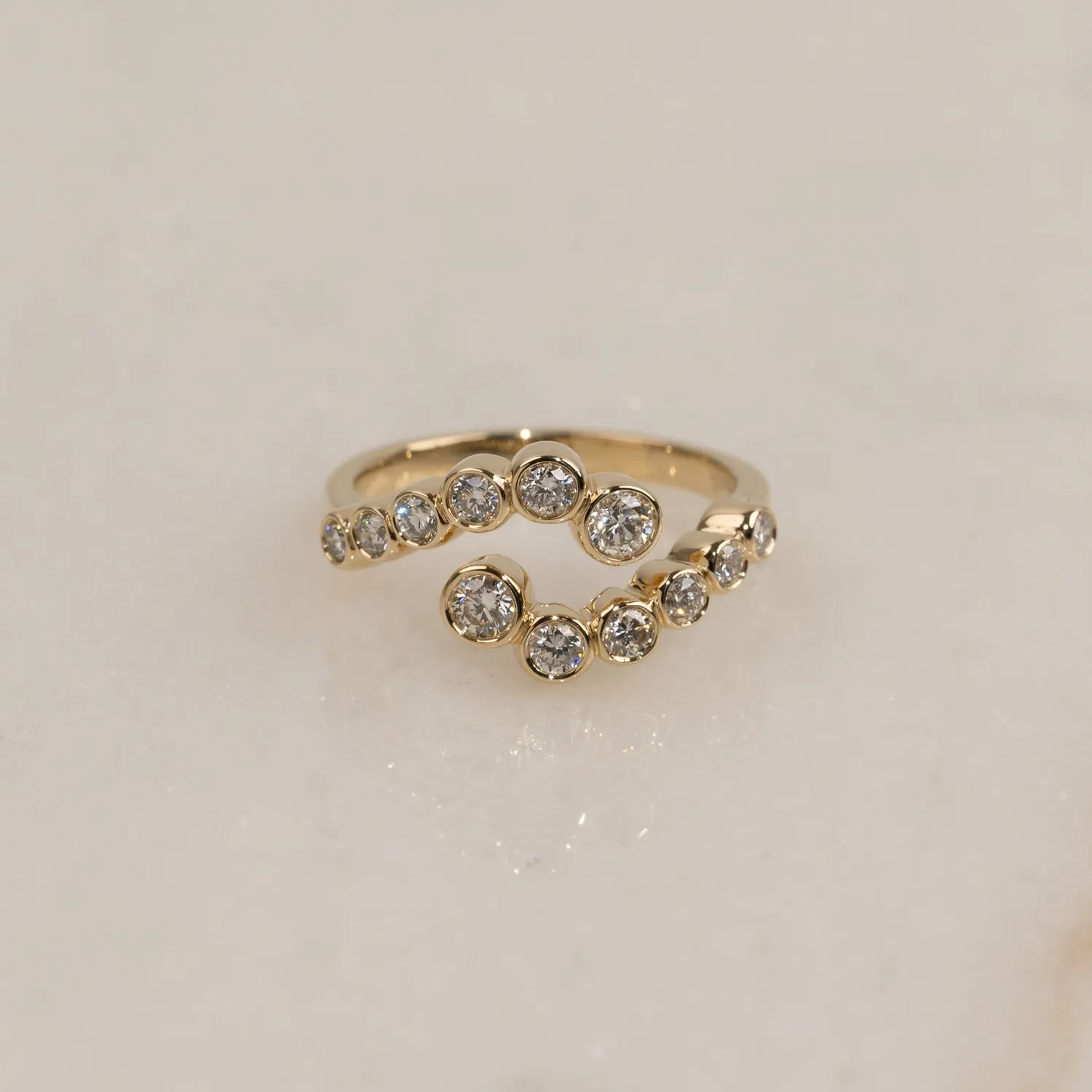 Sisi Copenhagen Swirl lab-diamantring 0,5ct 14kt