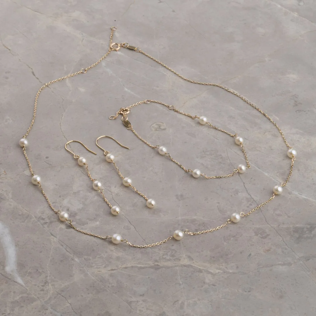 Sisi Copenhagen Erica Pearl øreringe 9 kt guld perler