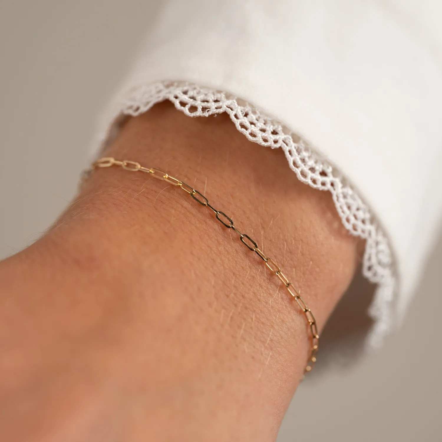 Sisi Copenhagen Alma Small armbånd massivt 9 kt guld 20 cm