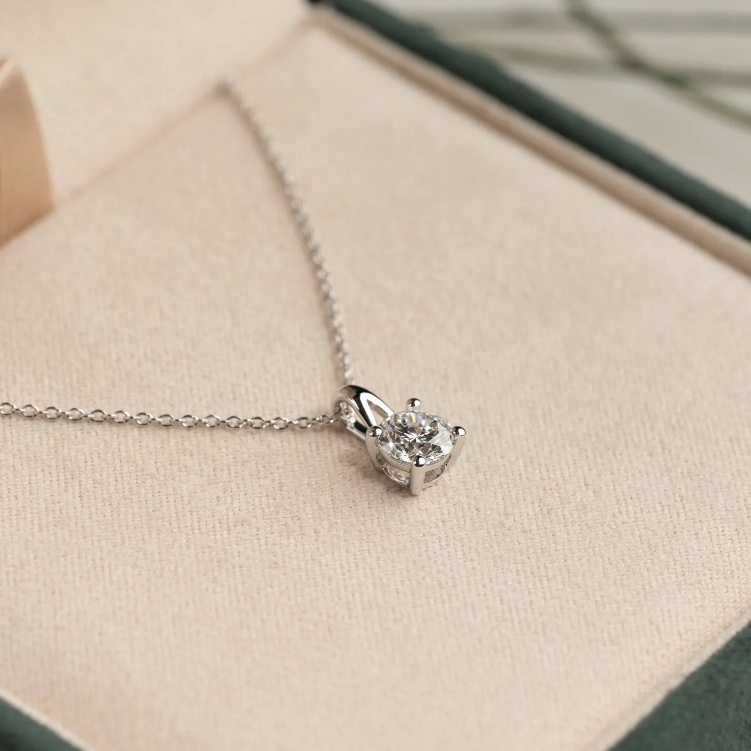 Sisi Copenhagen Prong Solitaire diamantvedhæng 0,75 ct hvidguld