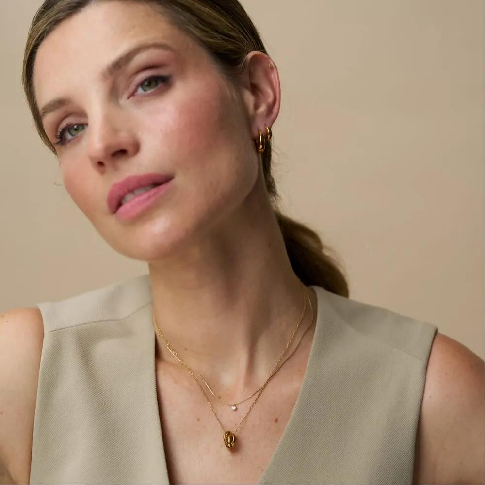 Orelia Micro Crystal Collar halskæde forgyldt krystal