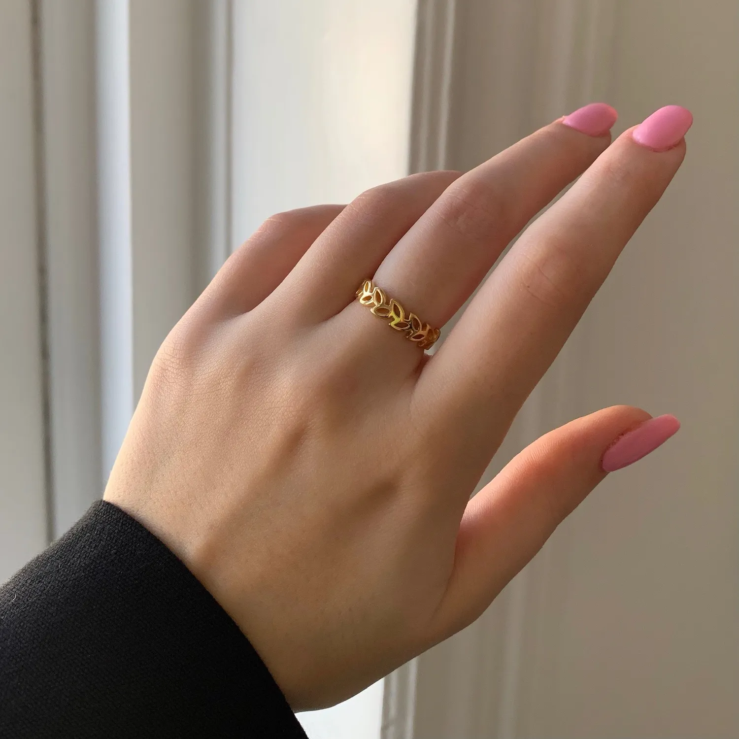 Sisi Copenhagen Bloom ring forgyldt 5 mm blad