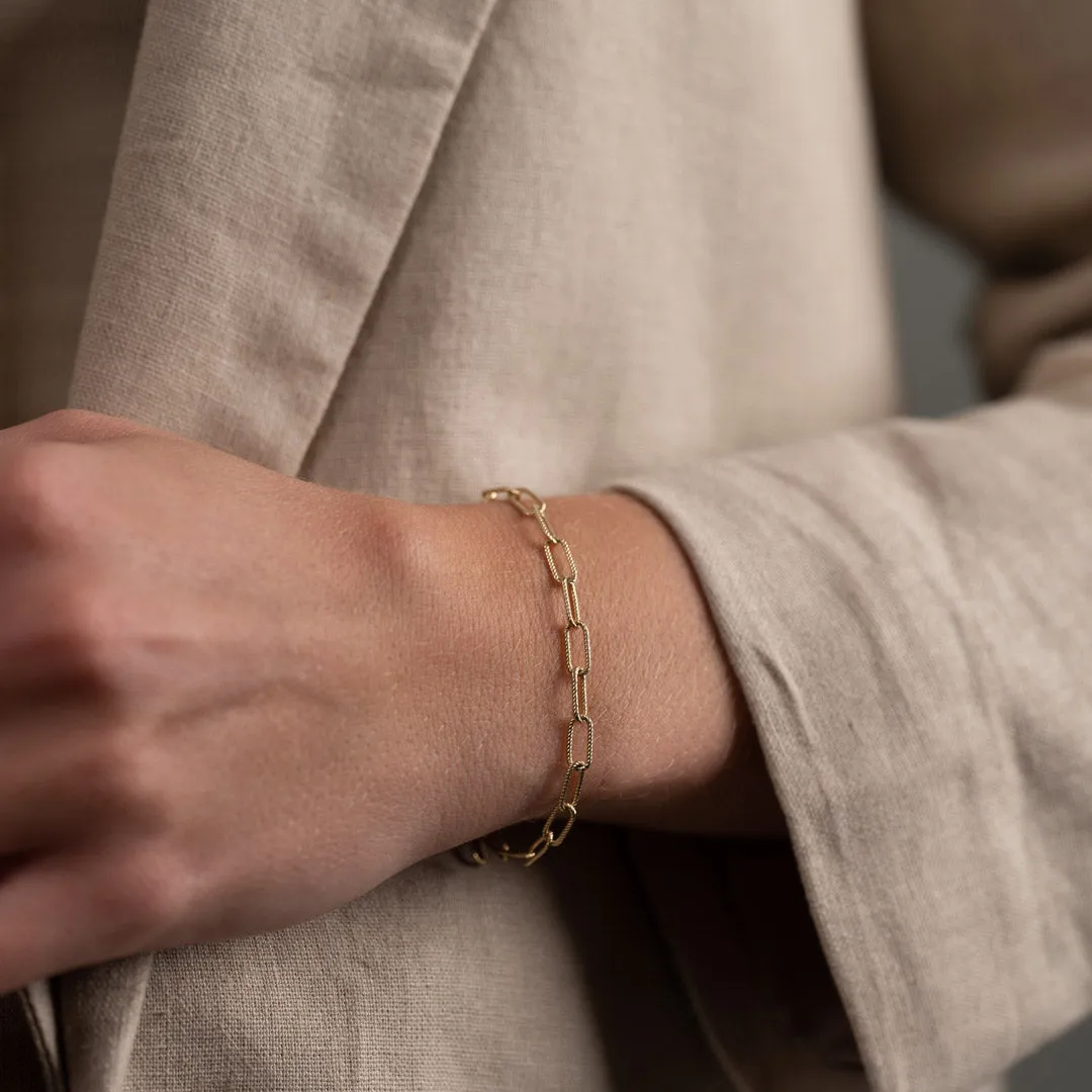 Sisi Copenhagen Roxanne armbånd massivt guld 20 cm