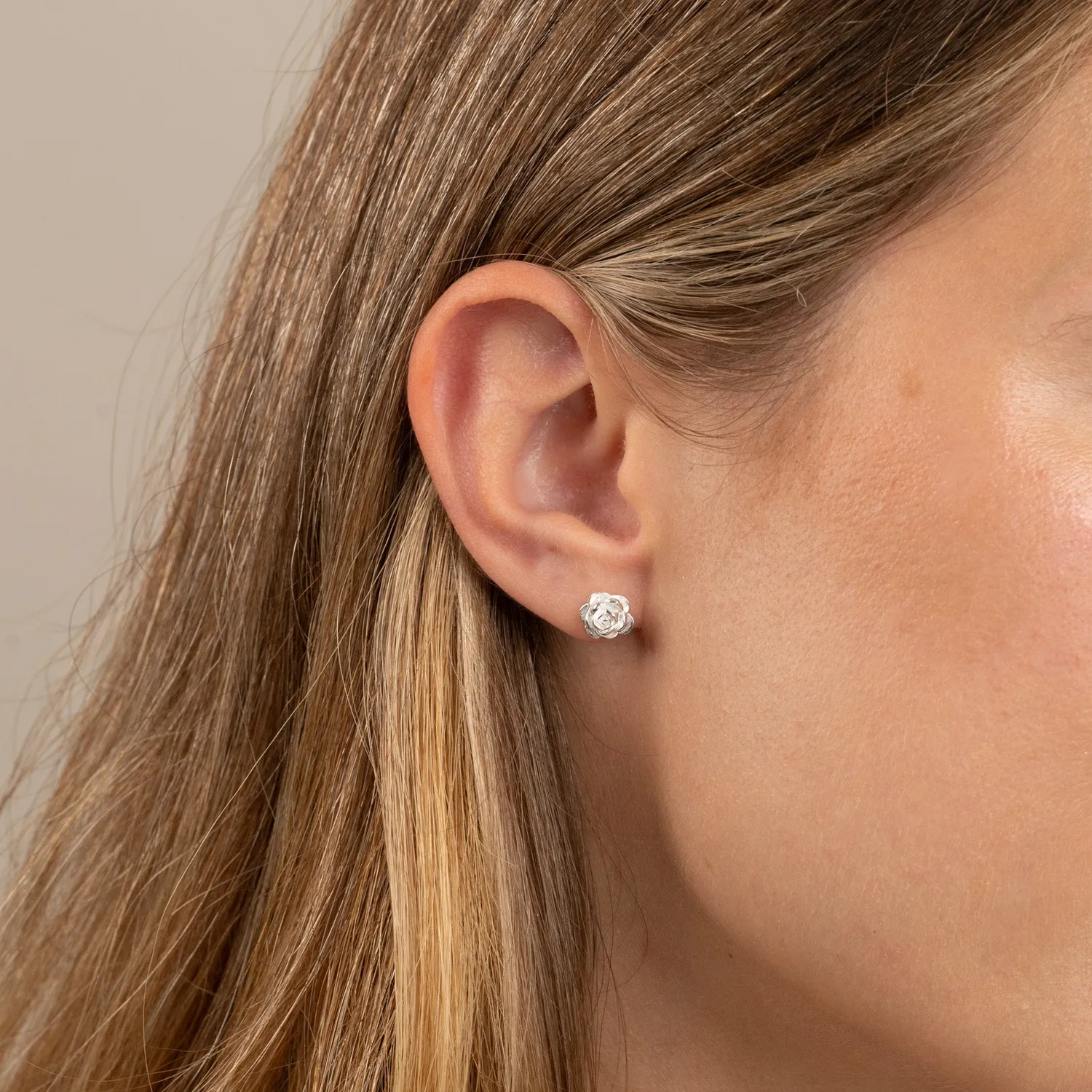 Sisi Copenhagen Rosie Small Stud sølv øreringe 8 mm