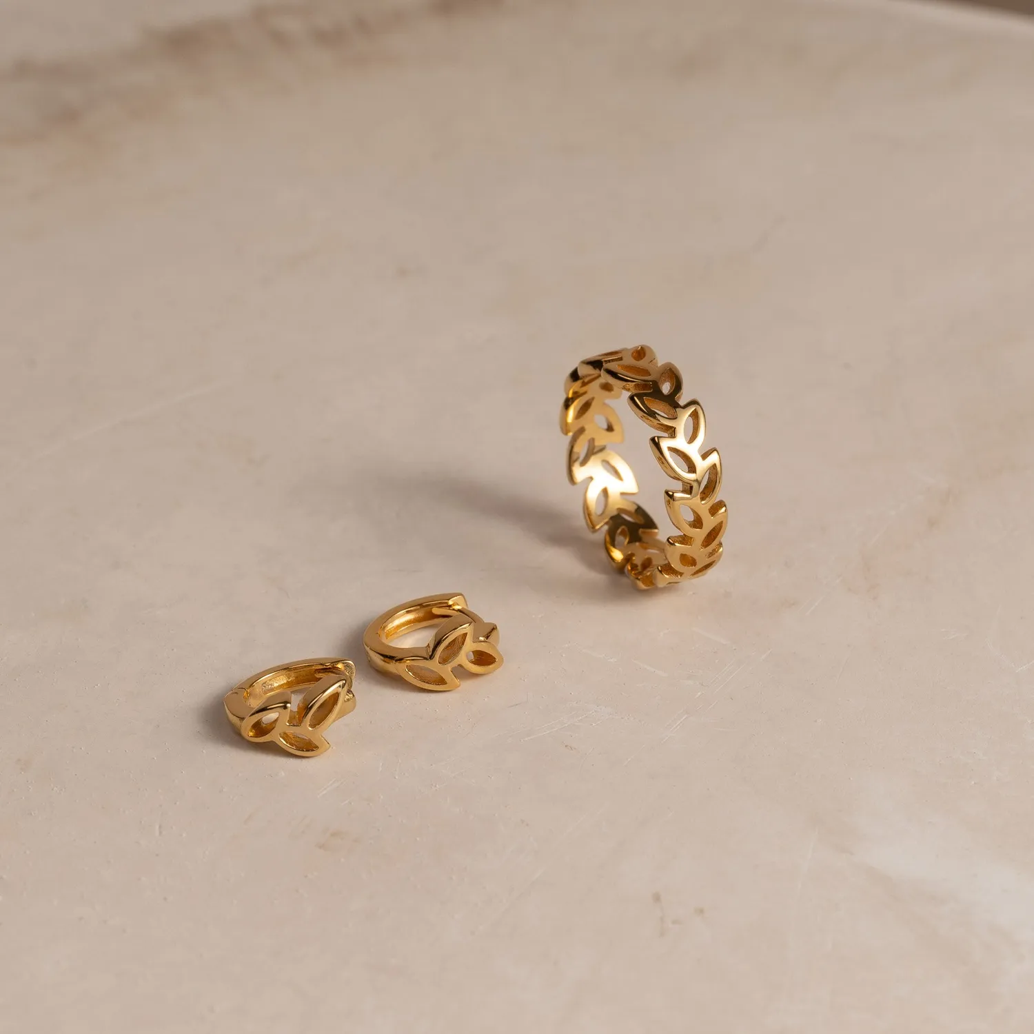 Sisi Copenhagen Bloom ring forgyldt 5 mm blad