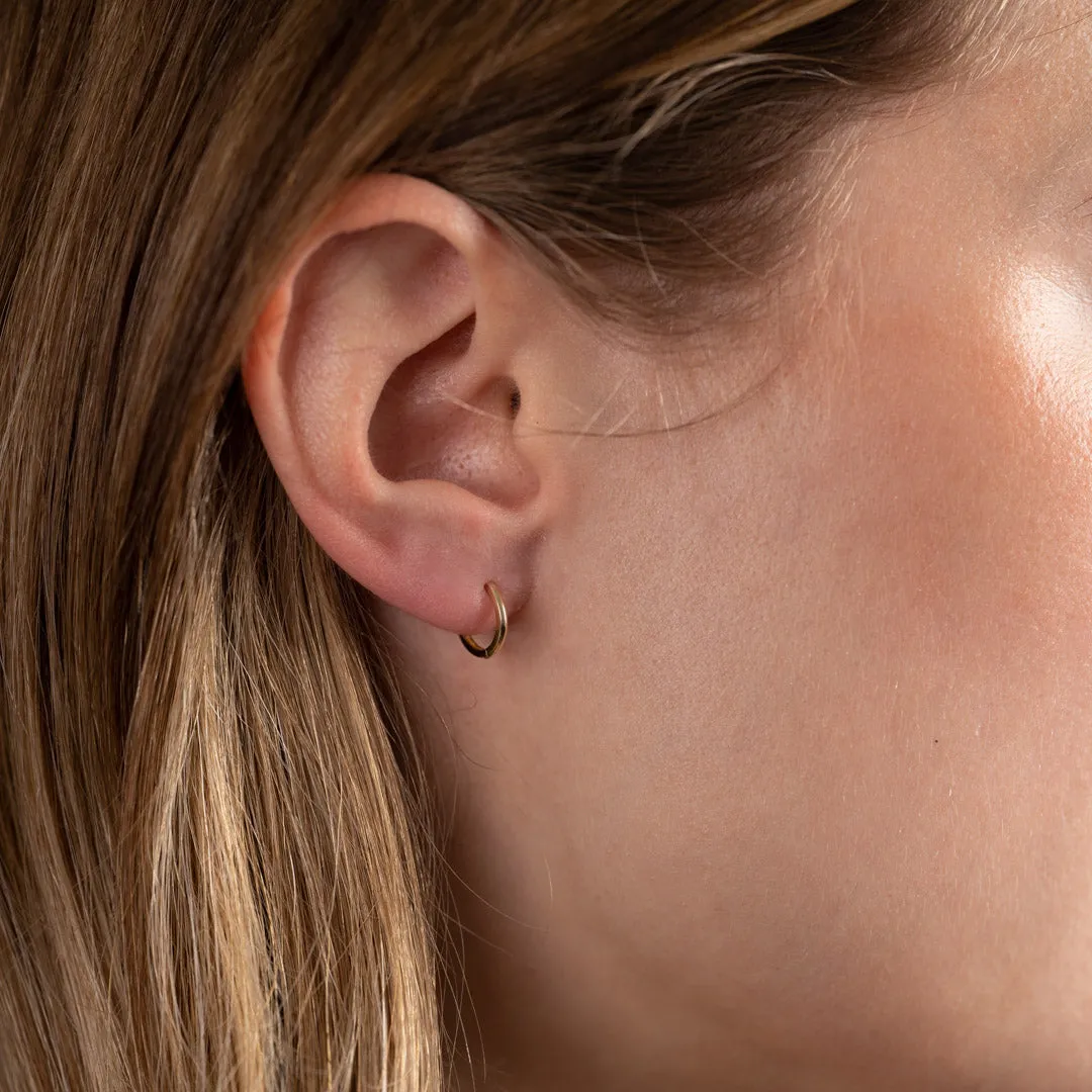 Sisi Copenhagen Classic creoler 10 mm 9 kt guld par