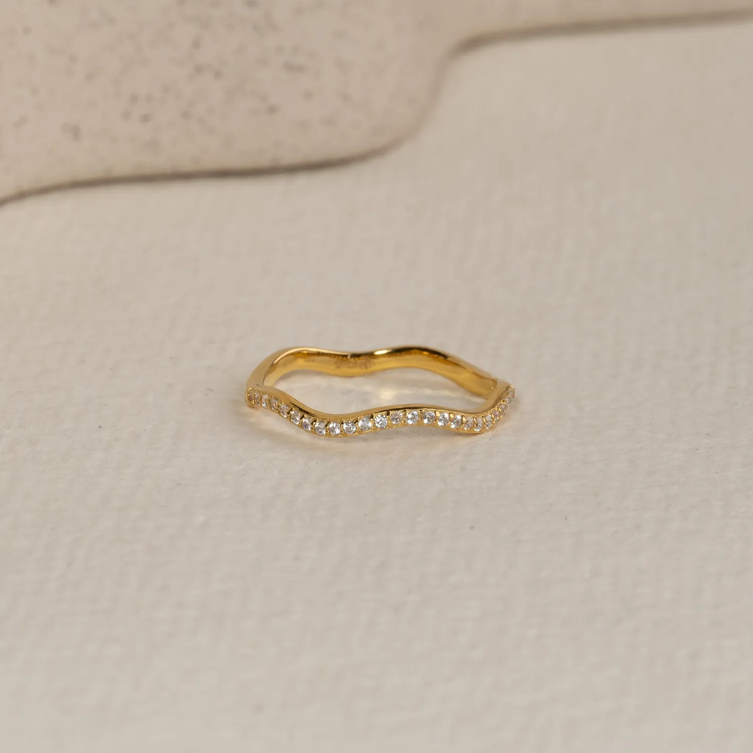 Sisi Copenhagen Gaia ring forgyldt zirkonia