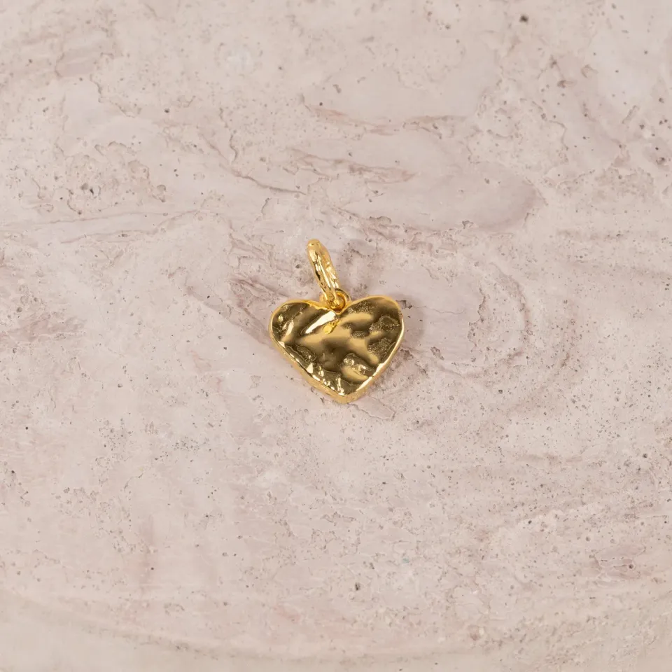 Sisi Copenhagen Amabel vedhæng forgyldt hjerte 12mm