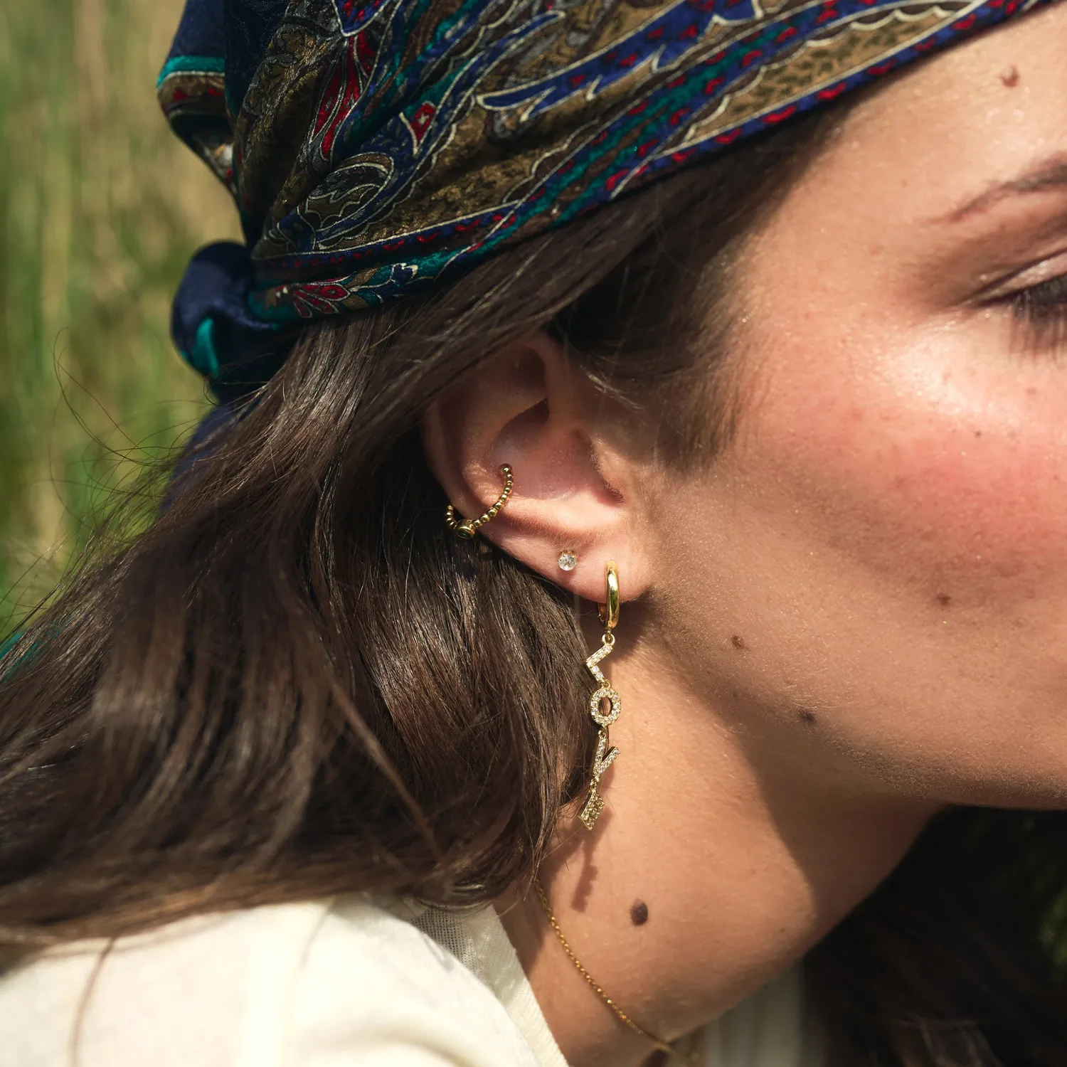 TIMI OF SWEDEN Anais stud øreringe 3 mm krystal stål