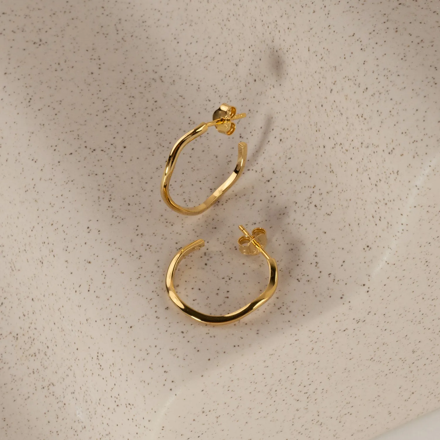 Sisi Copenhagen Gaia creoler forgyldt 20 mm par