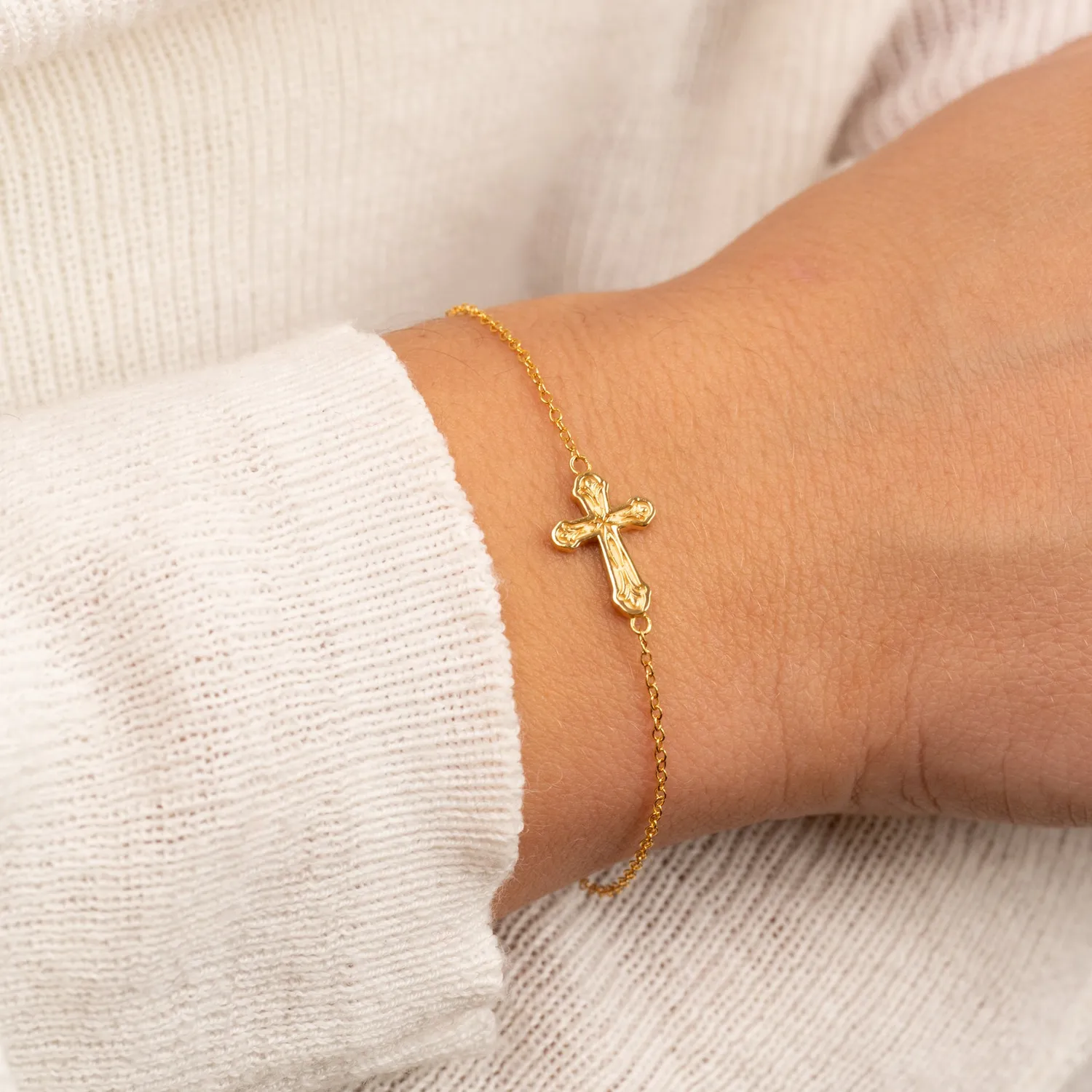Sisi Copenhagen Dagmar Cross Golden armbånd forgyldt 16+4 cm