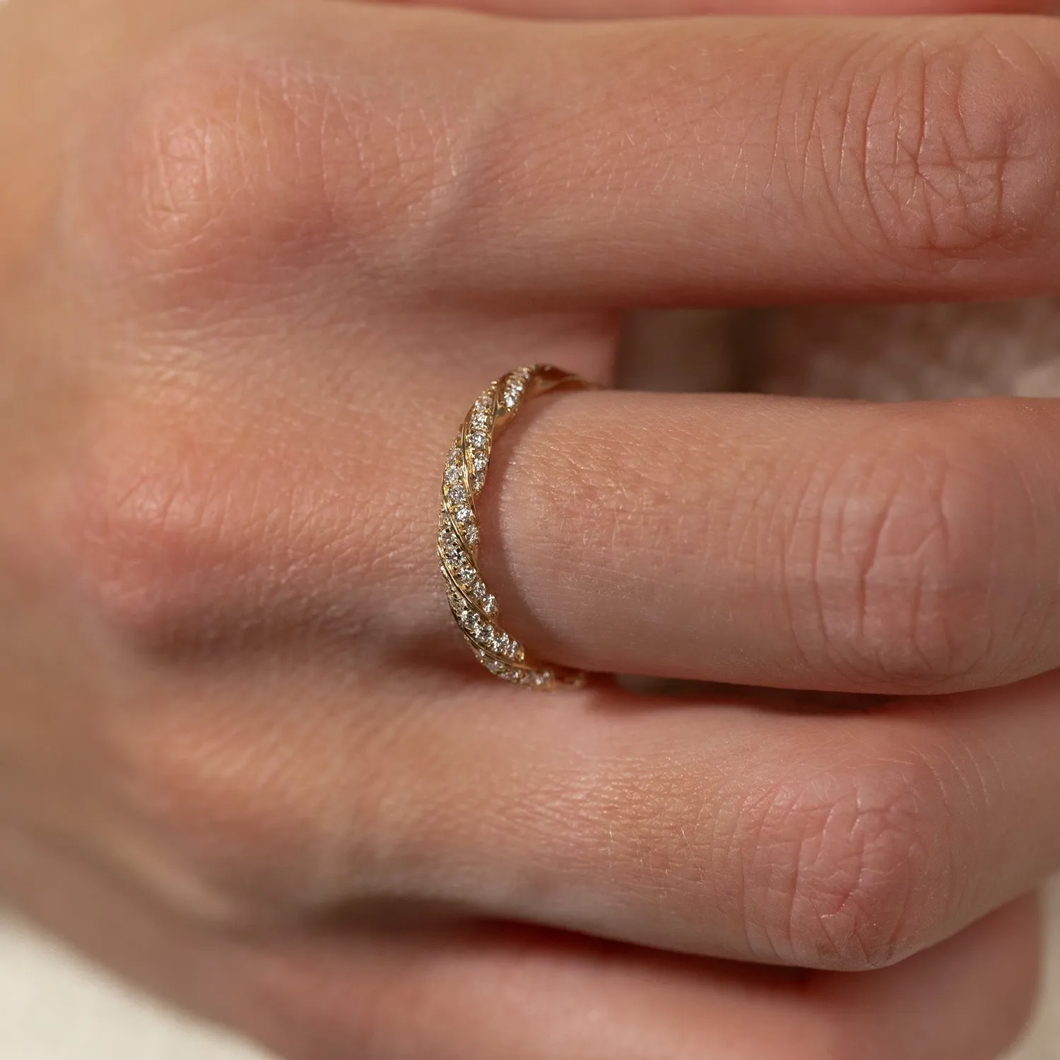 Sisi Copenhagen Twisted Alliance 0,4 ct ring guld 14 kt