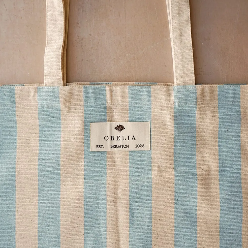 Orelia Beach Blue Stripe mulepose blå stribe bomuld