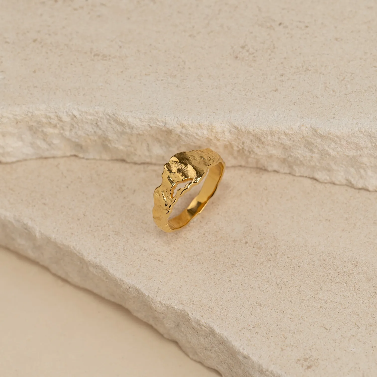 Sisi Copenhagen Ella ring forgyldt organisk 3-9 mm