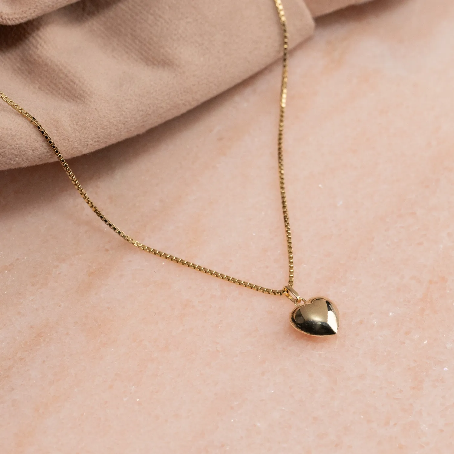 Sisi Copenhagen Heart vedhæng guld 9 kt 10 mm
