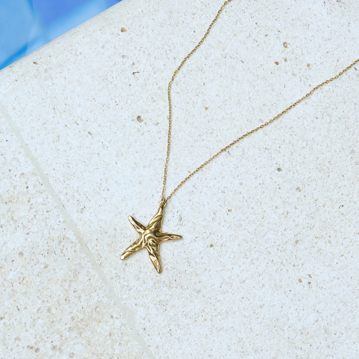 TIMI OF SWEDEN Malin Starfish halskæde guld vandtæt