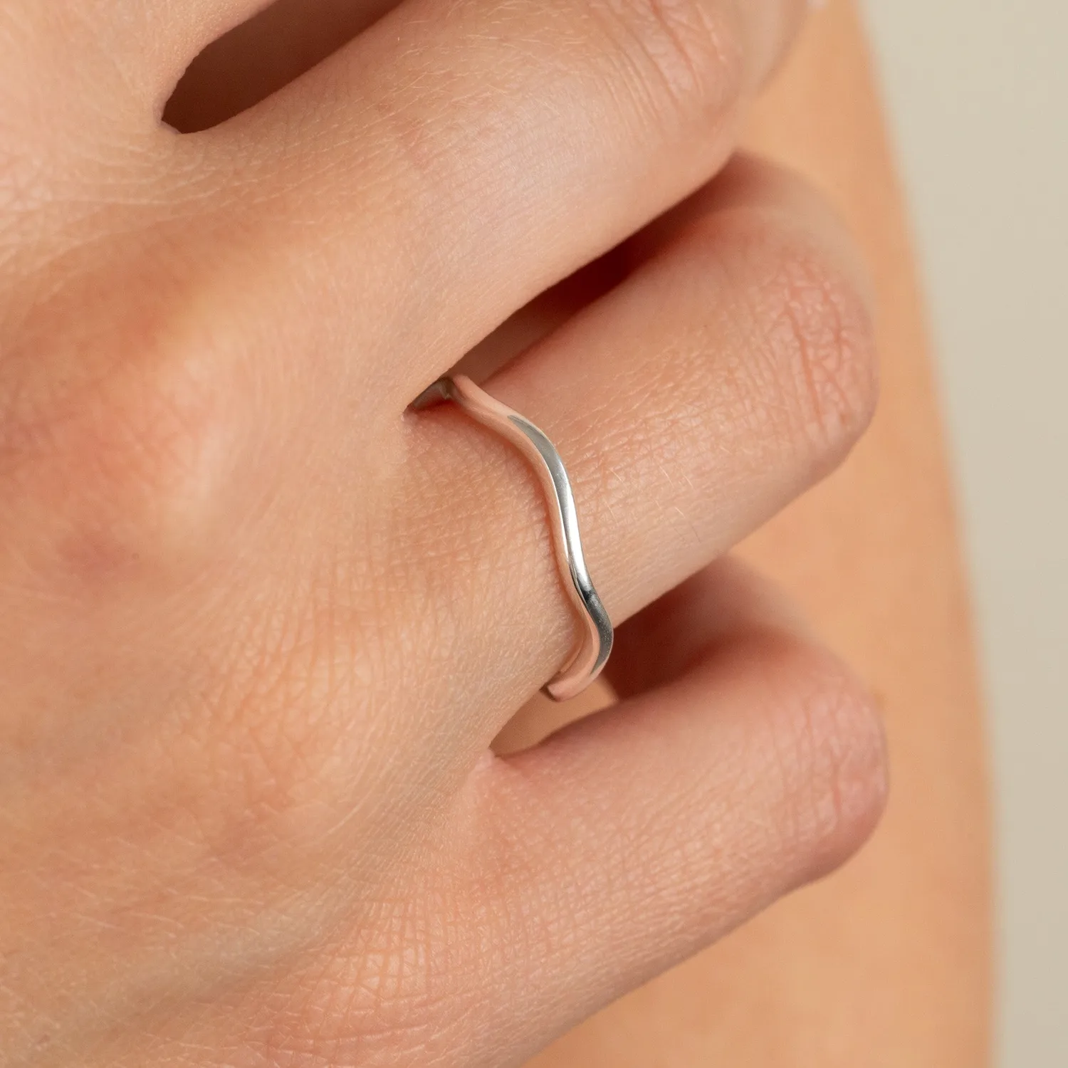 Sisi Copenhagen Gaia ring sølv 925 bølge 2,5 mm