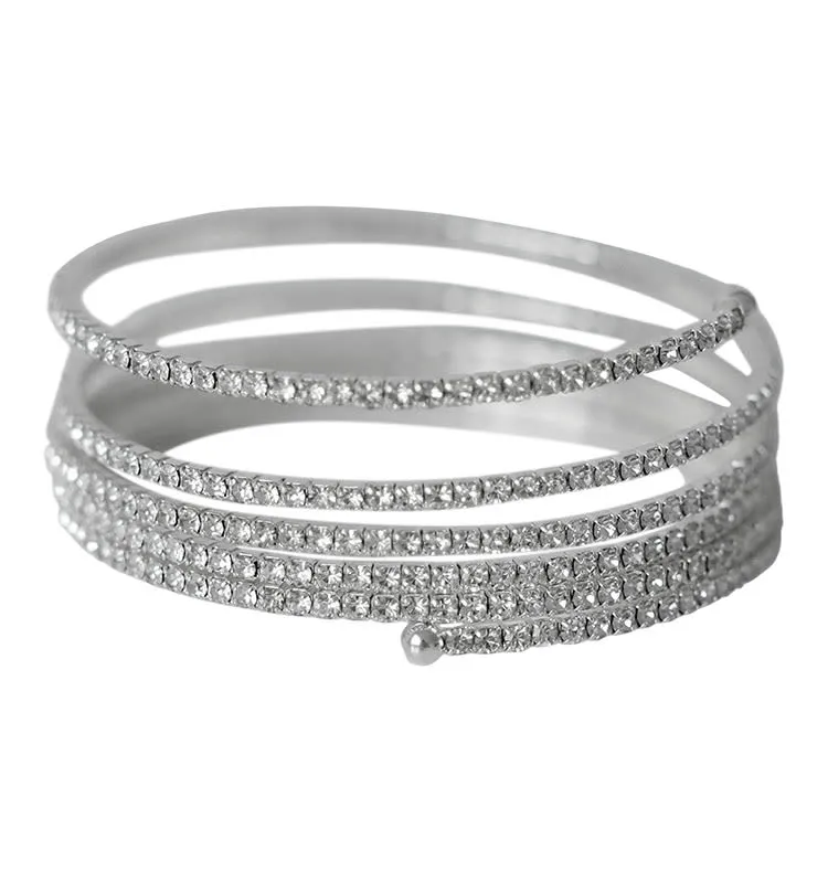 Wos Alyona armbånd sølv armring strass