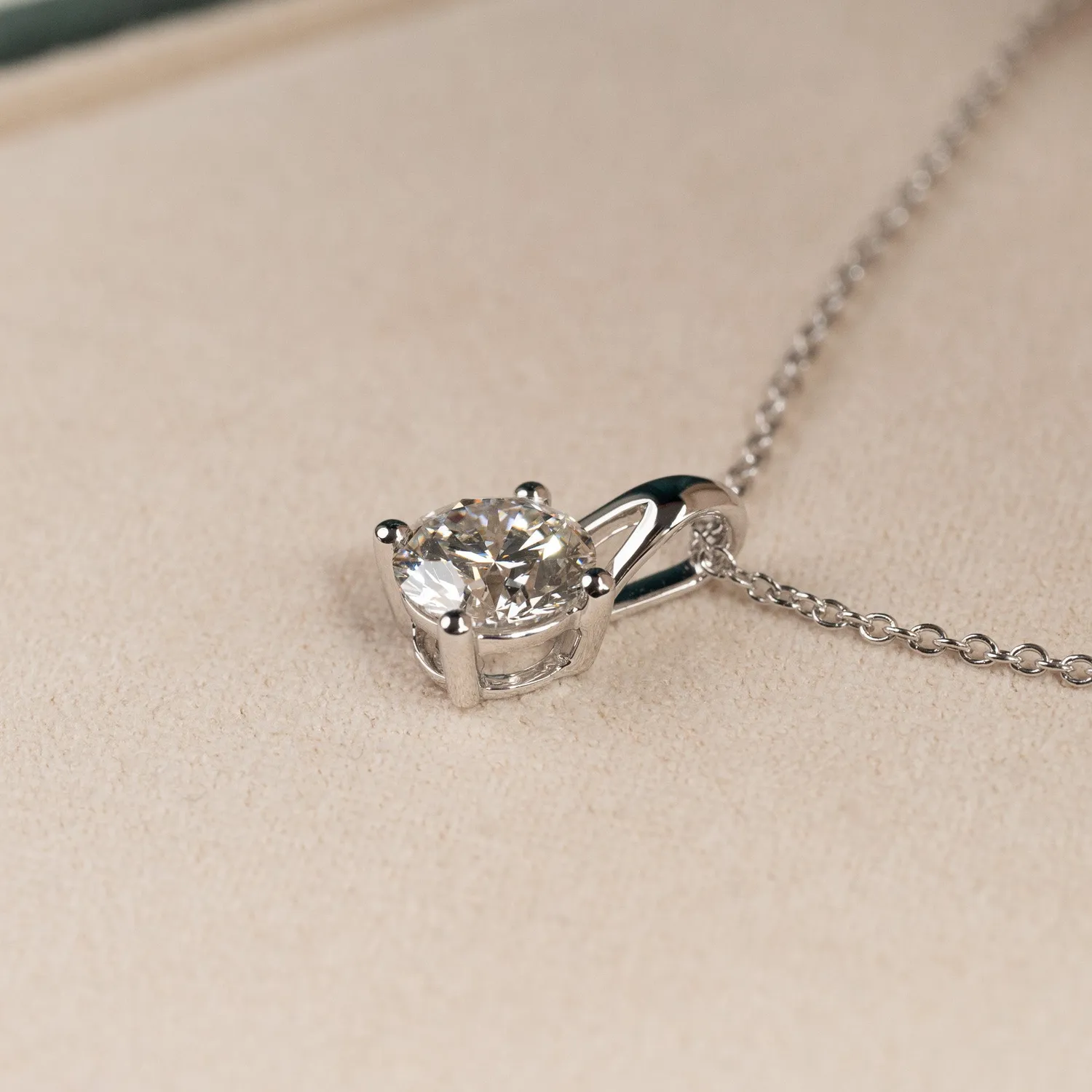 Sisi Copenhagen Prong Solitaire diamantvedhæng 1,0 ct hvidguld