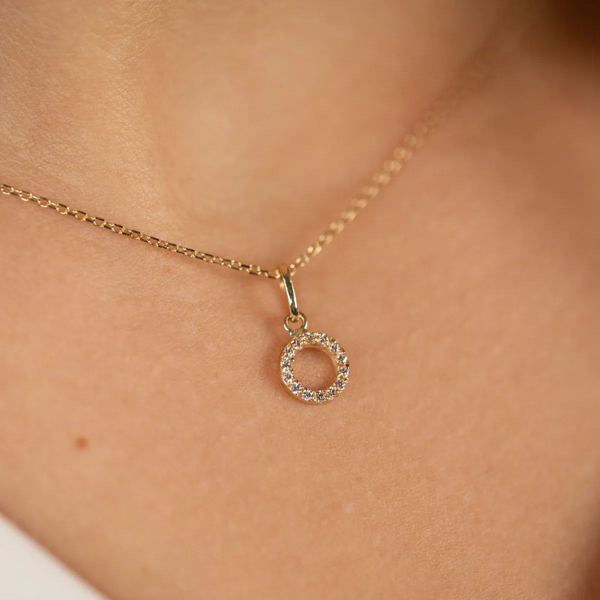 Sisi Copenhagen Gloria Crystal vedhæng 9 kt guld zirkon