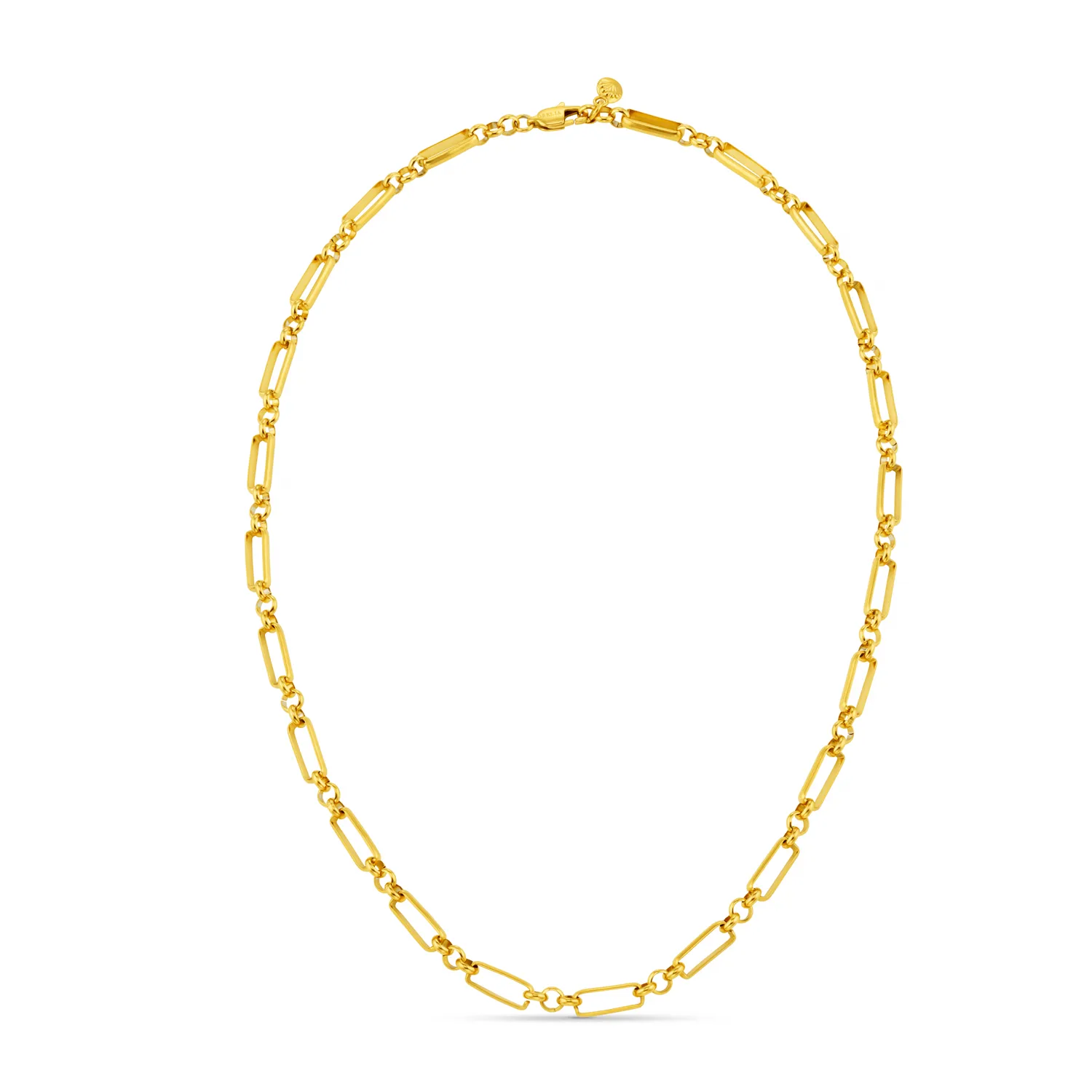 Orelia LUXE Rectangular halskæde guld