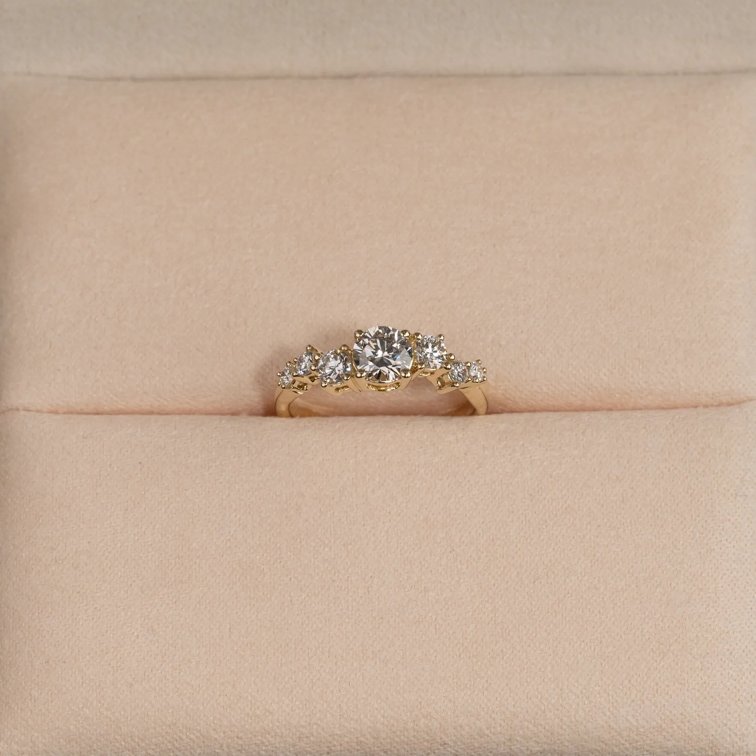 Sisi Copenhagen Organic Cluster diamantring 0,9 ct guld 14 kt