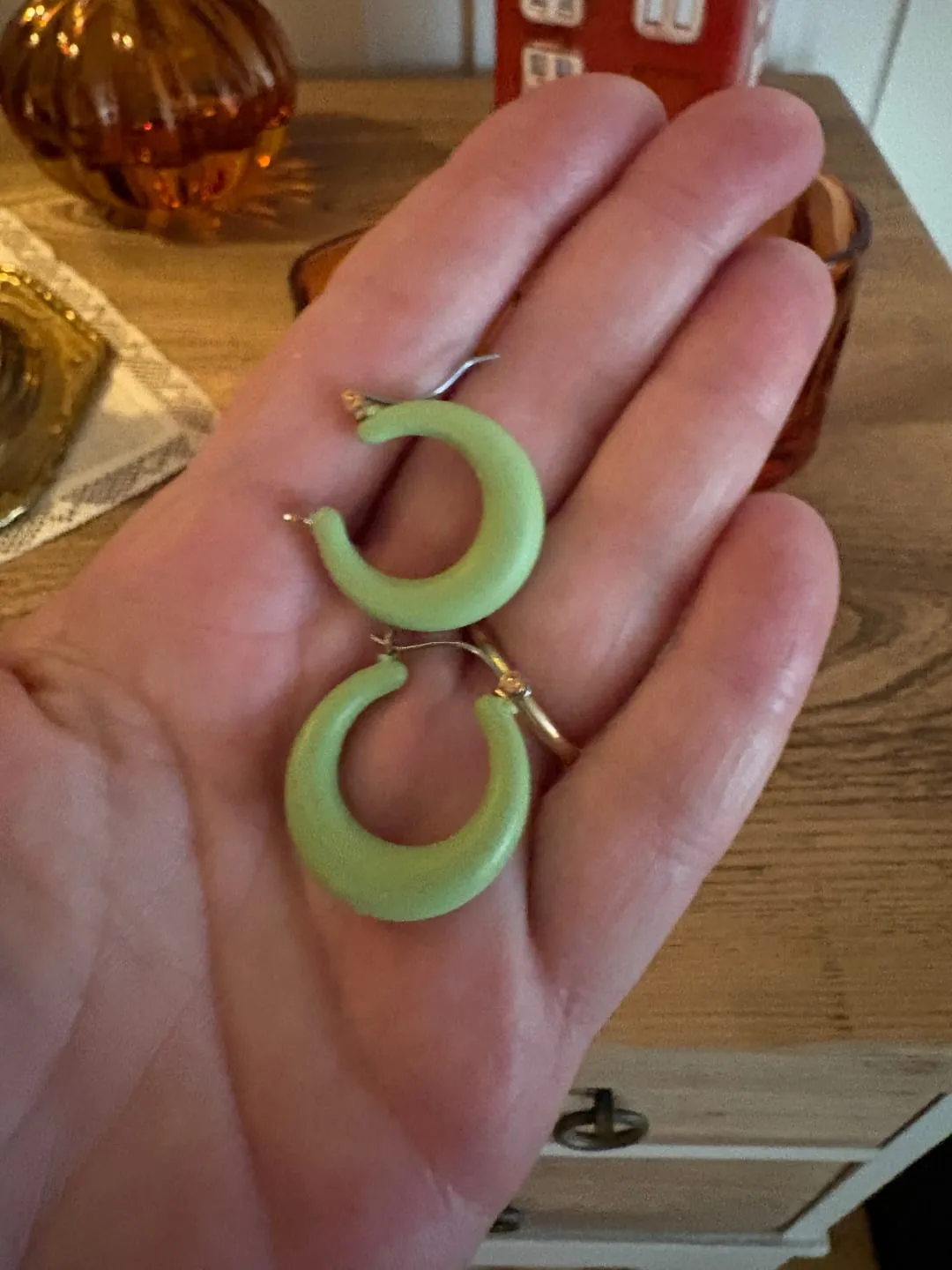 Timi of Sweden Donna hoop øreringe gummi 25 mm