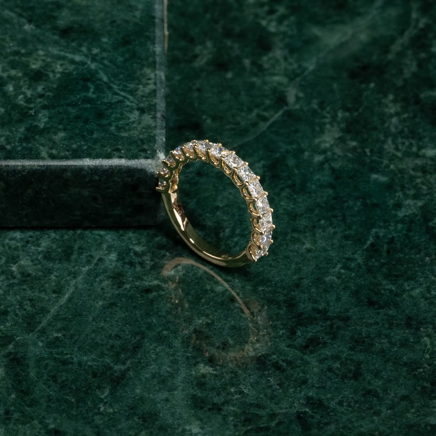 Sisi Copenhagen Princess Half-Alliance diamantring 14 kt guld