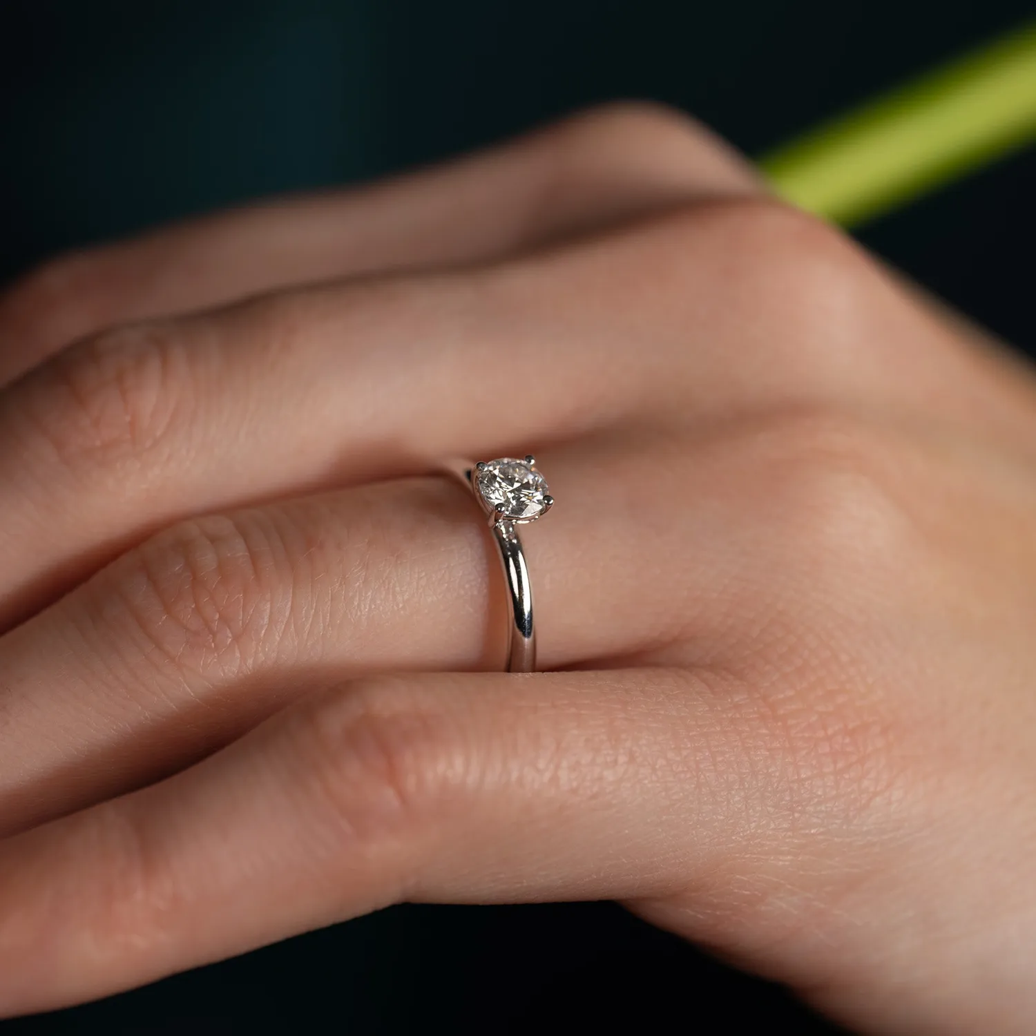 Sisi Copenhagen Simple Solitaire diamantring 0,5 ct hvidguld lab-diamant