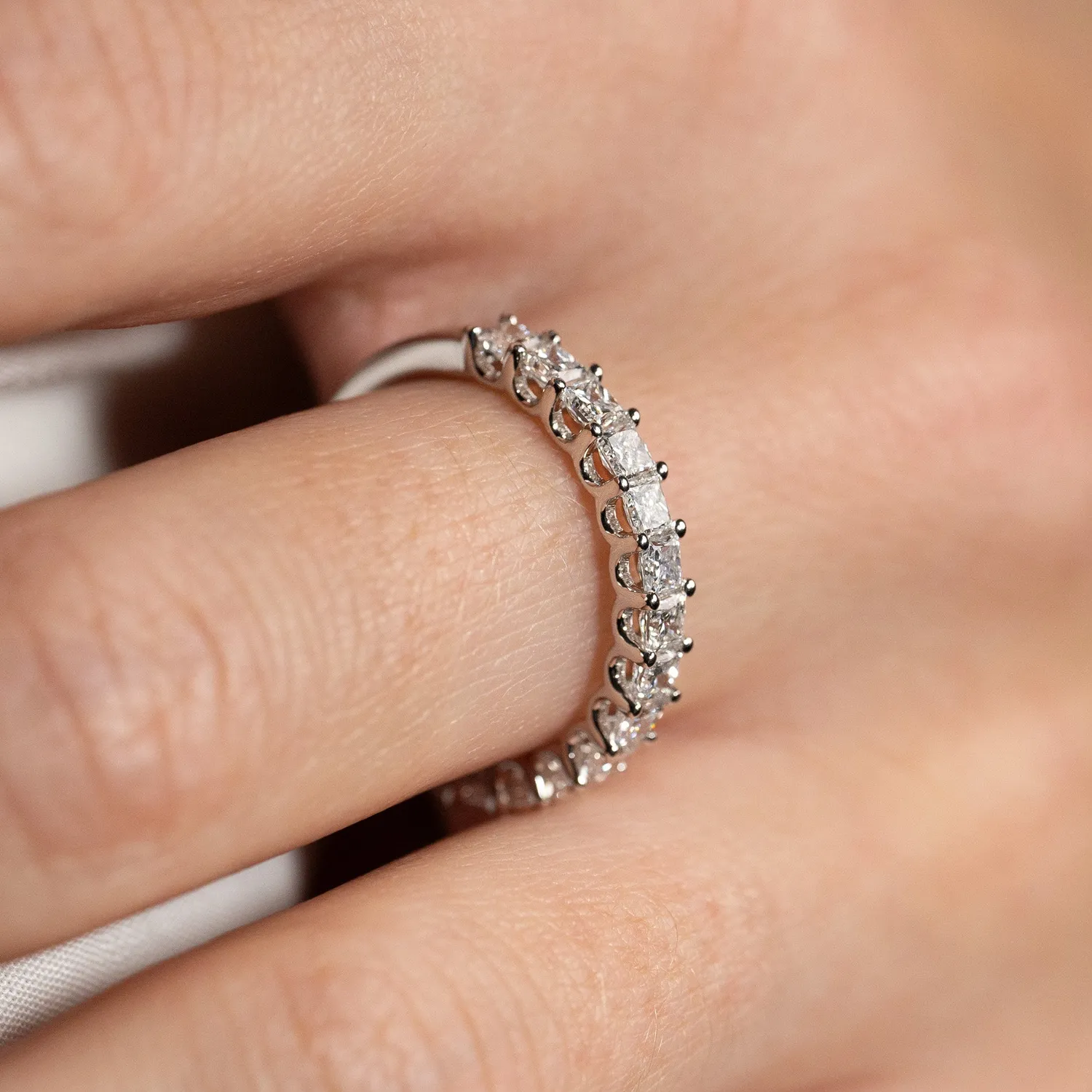 Sisi Copenhagen Princess Half-Alliance ring 1,0 ct hvidguld