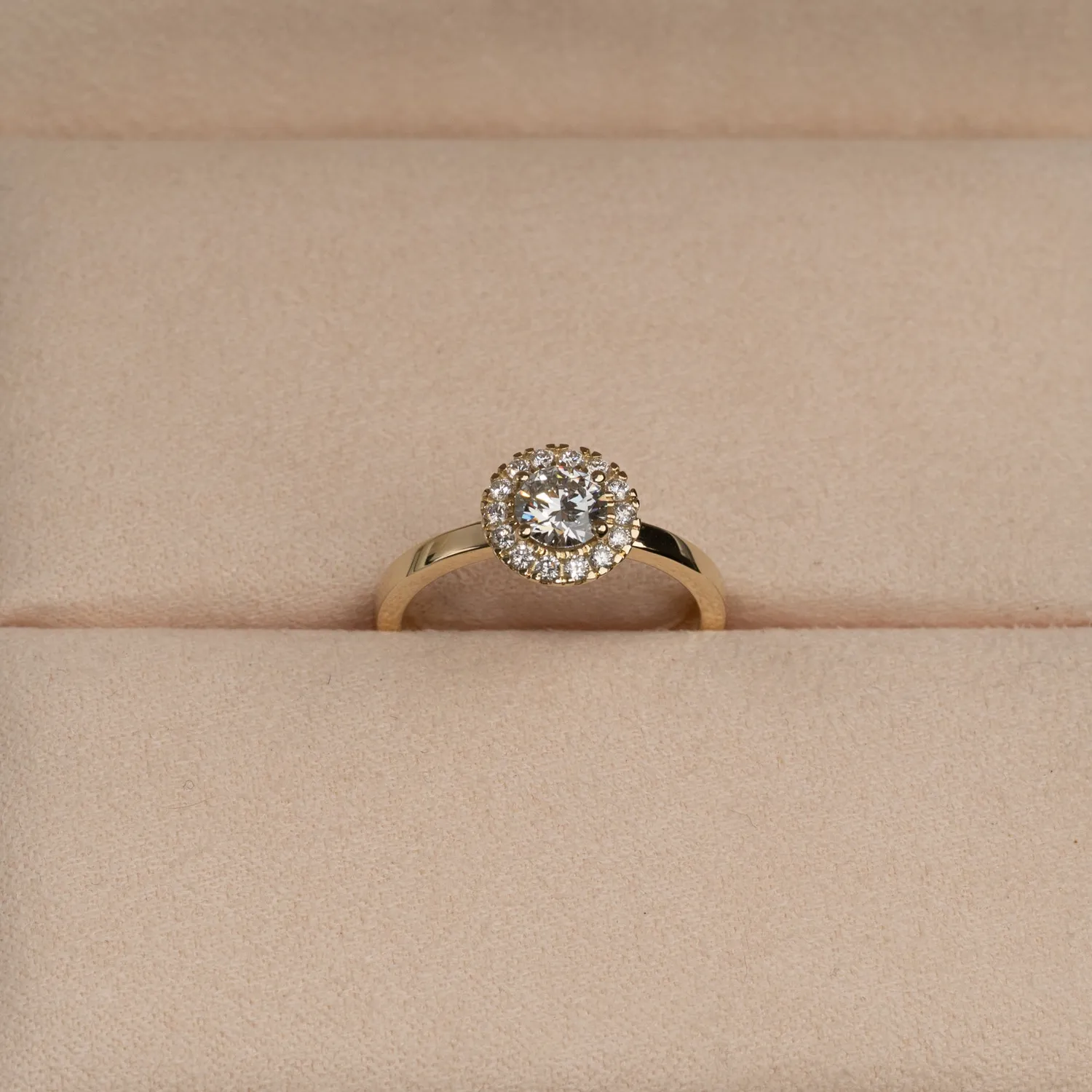 Sisi Copenhagen Diamond Halo ring guld 0,7 ct