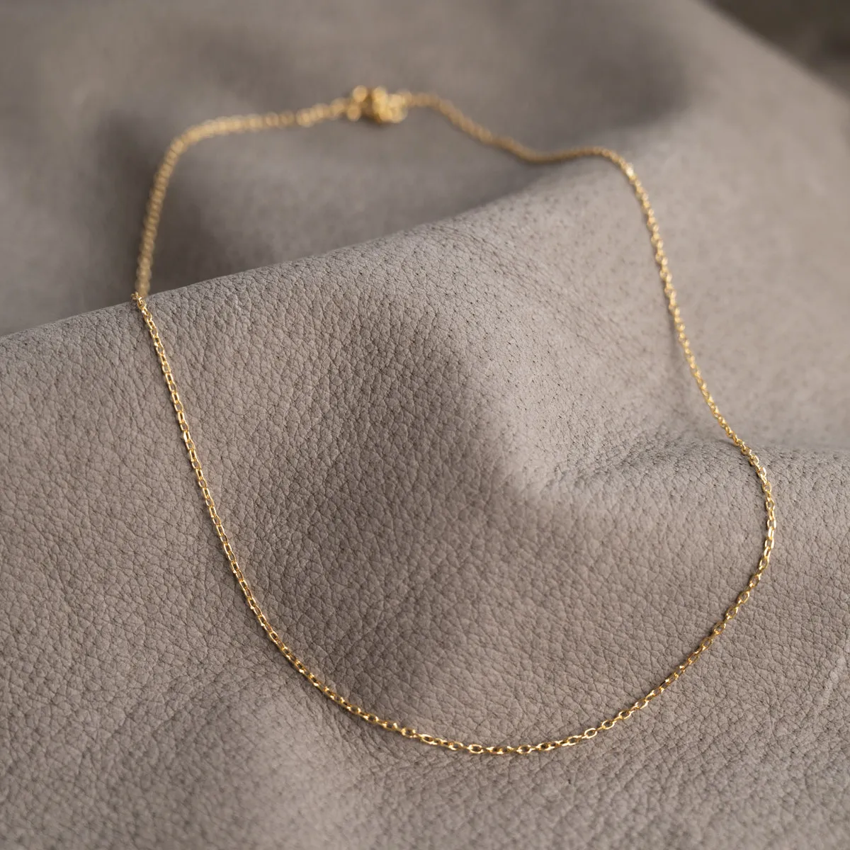 Sisi Copenhagen Simple Link halskæde 9 kt guld 1,4 mm