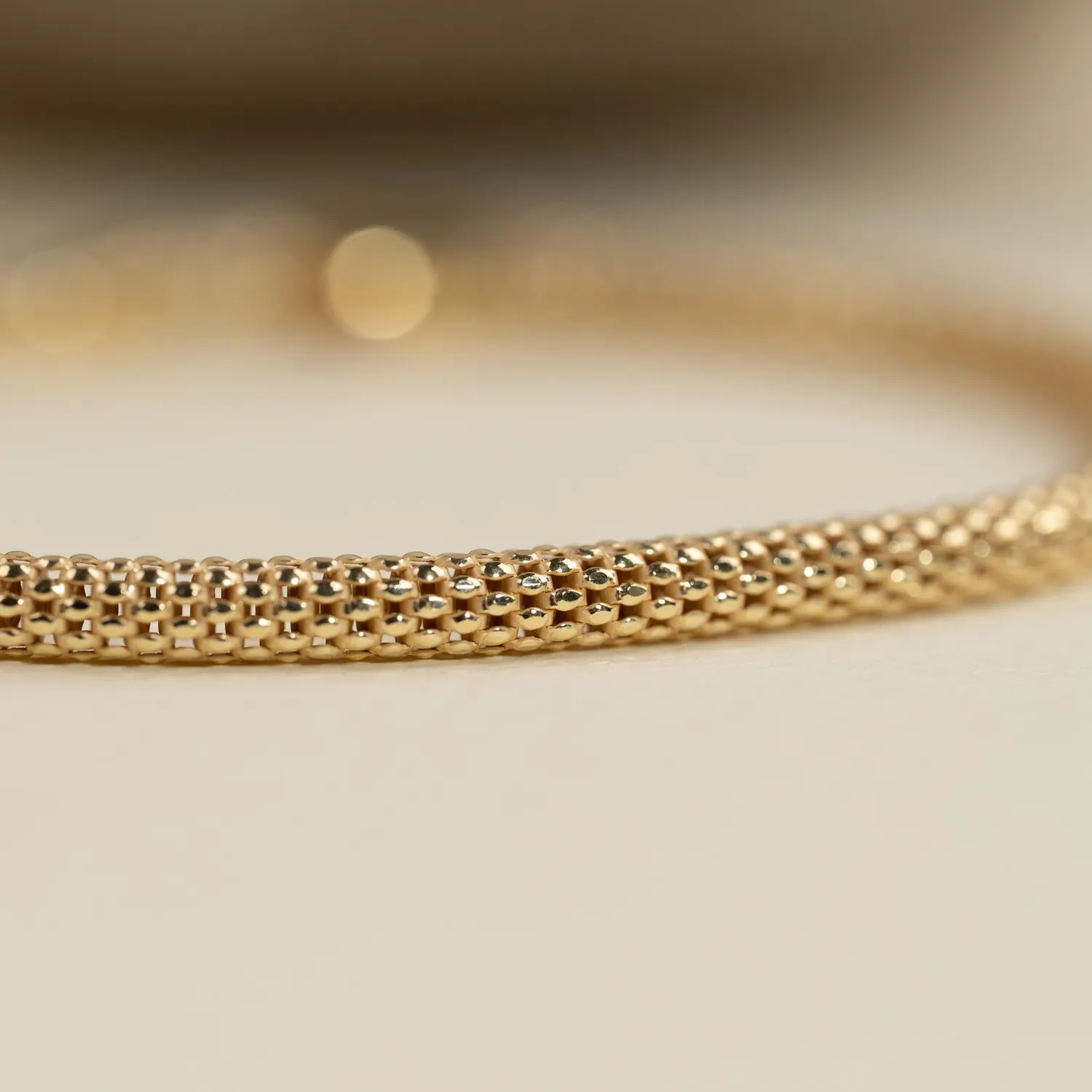 Sisi Copenhagen Sylvia Golden armbånd forgyldt flettet 16 cm